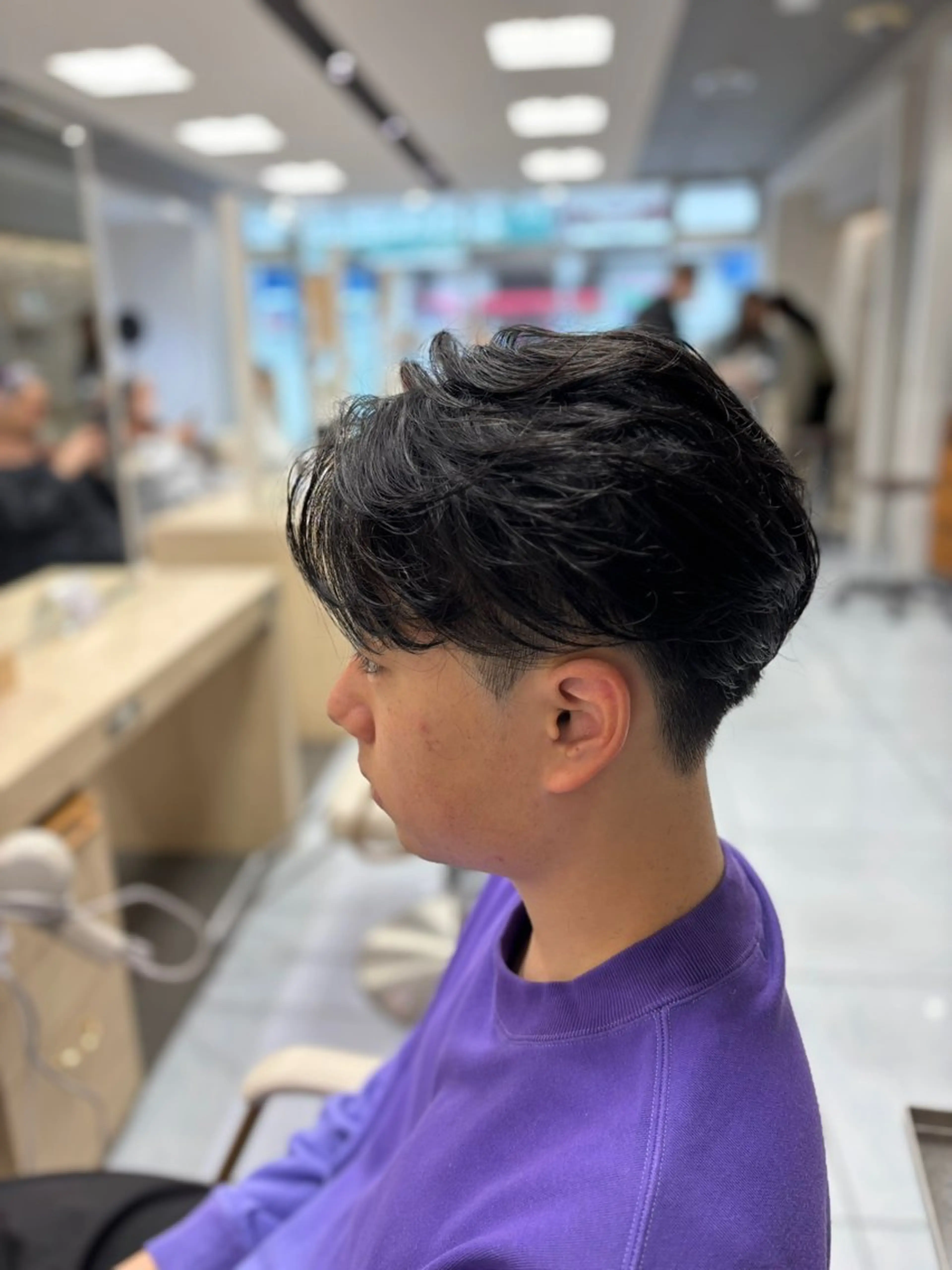 ショート パーマ メンズ カット パーマ メンズ特化韓国風 パーマスタイル/りんのヘアスタイル