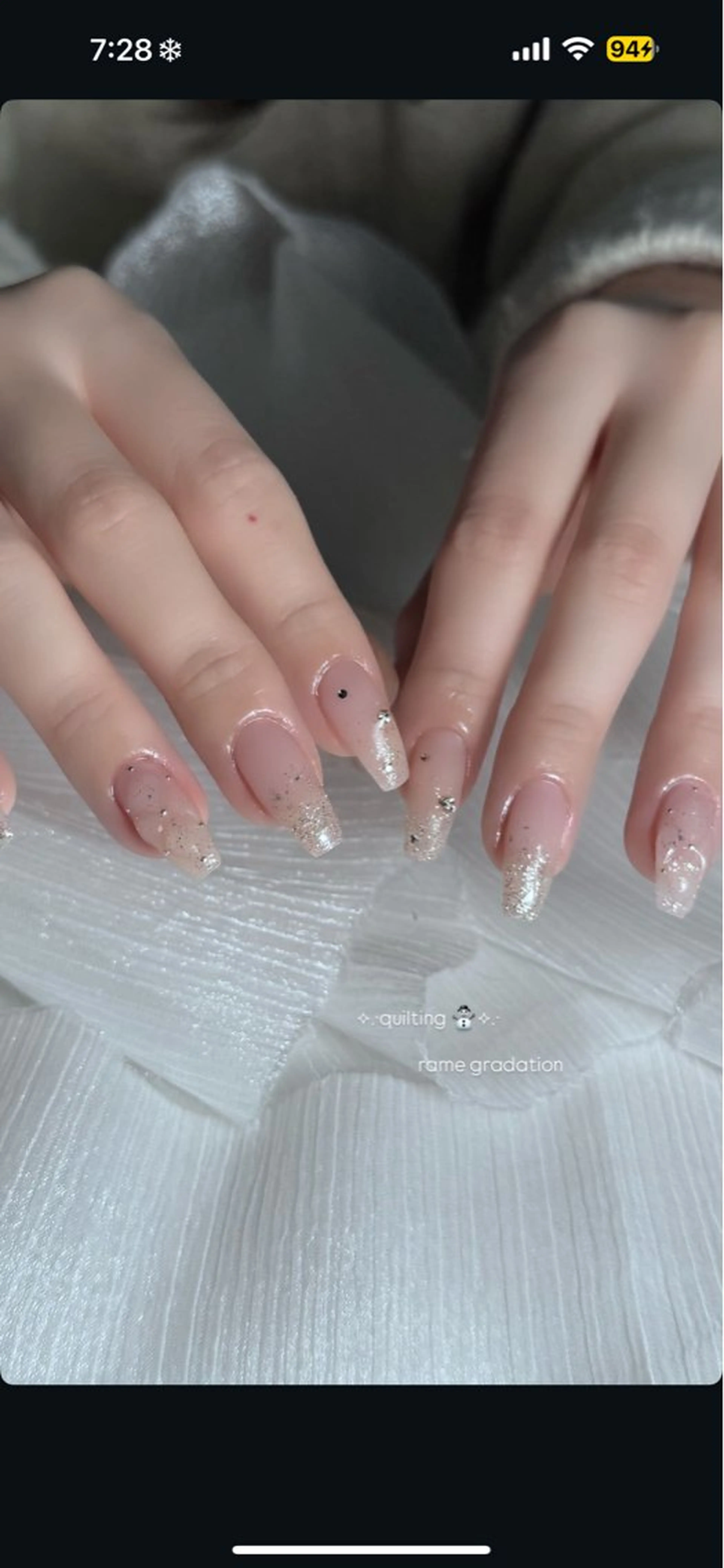 ネイル フレンチネイル 韓国ネイル マグネットネイル メンズネイル ニュアンスネイル ハンドネイル GRANDE大須 Cecil💜のネイルデザイン