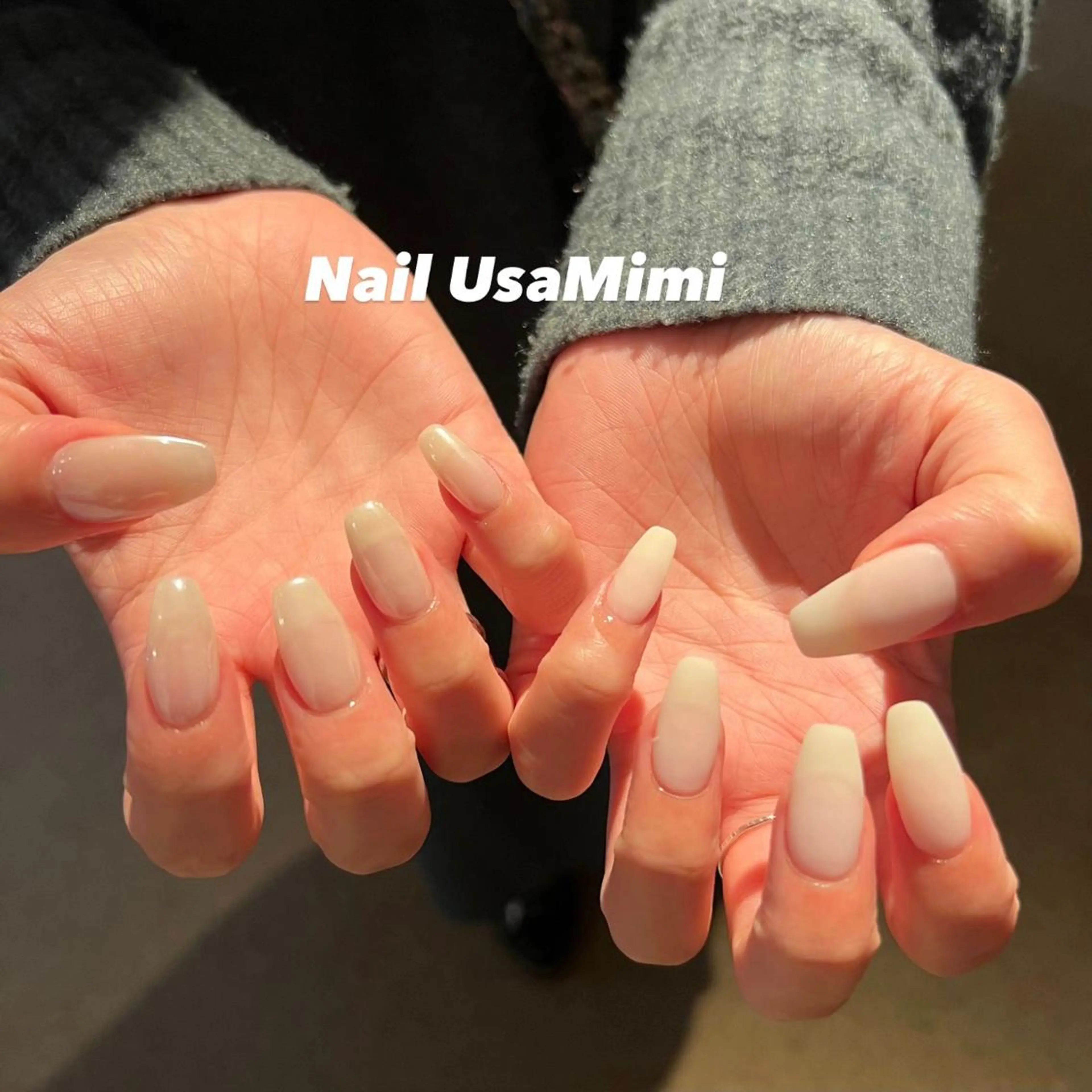 ネイル フットネイル ジェルネイル マグネットネイル 持ち込み ニュアンスネイル 本町ネイルNail UsaMimiのネイルデザイン