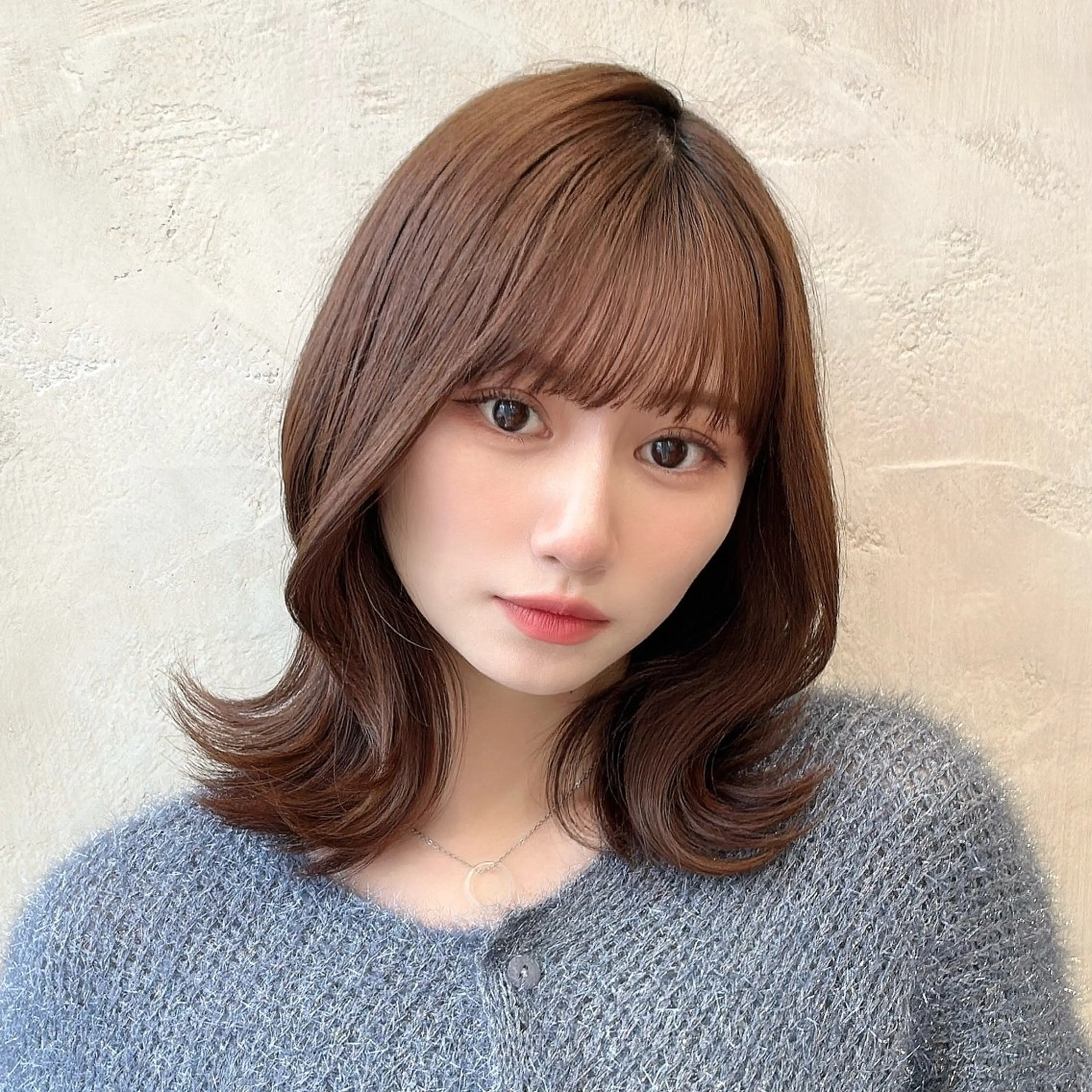 ミディアム カラー ベージュカラー 透明感カラー くびれヘア 顔周りカット ハイレイヤー カット ヘアカラー トリートメント 💫レイヤーカット 💫木原佑璃香のヘアスタイル