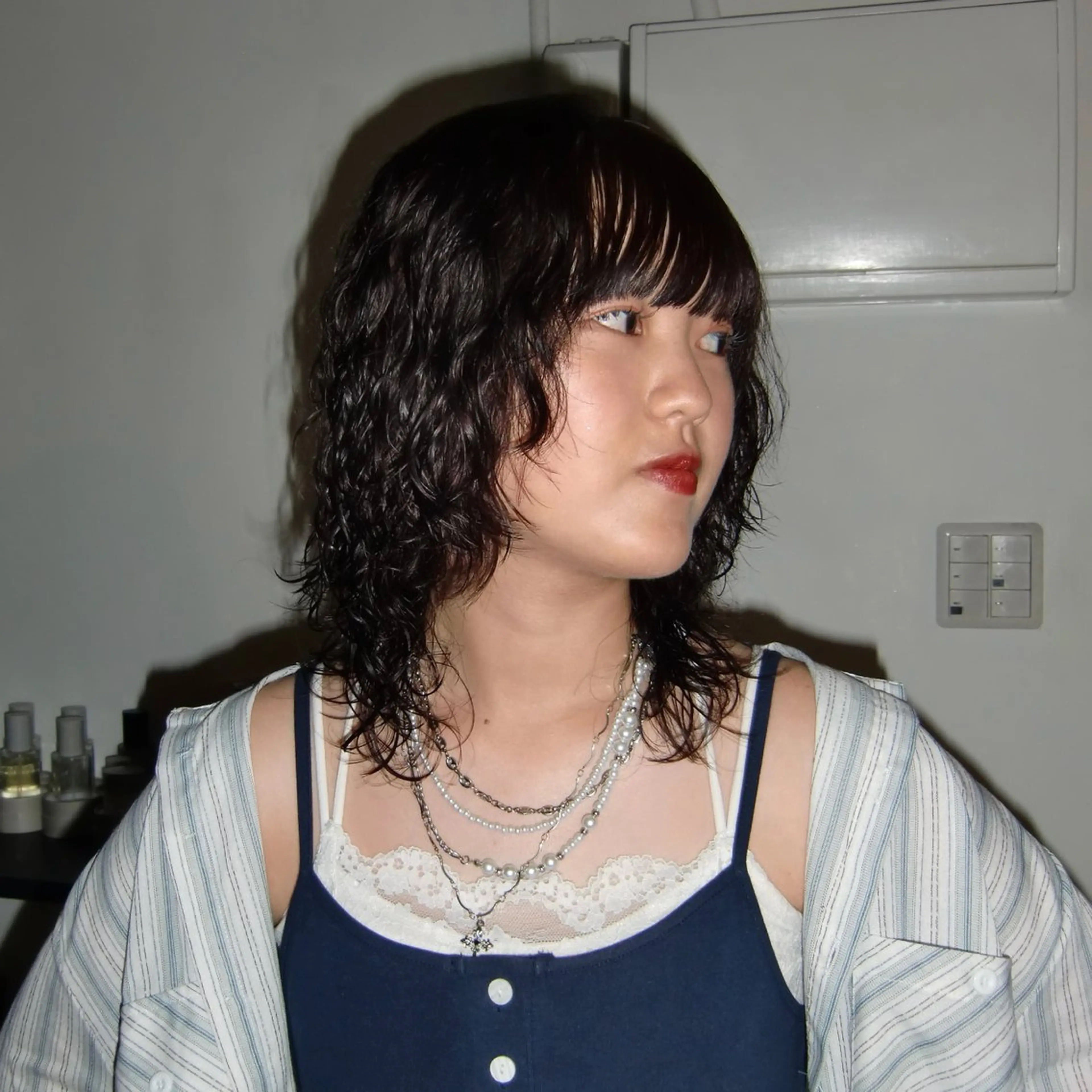 ショート カラー ラベンダーカラー ヘアカラー トリートメント スミレ／透明感カラー ／高円寺美容室のヘアスタイル