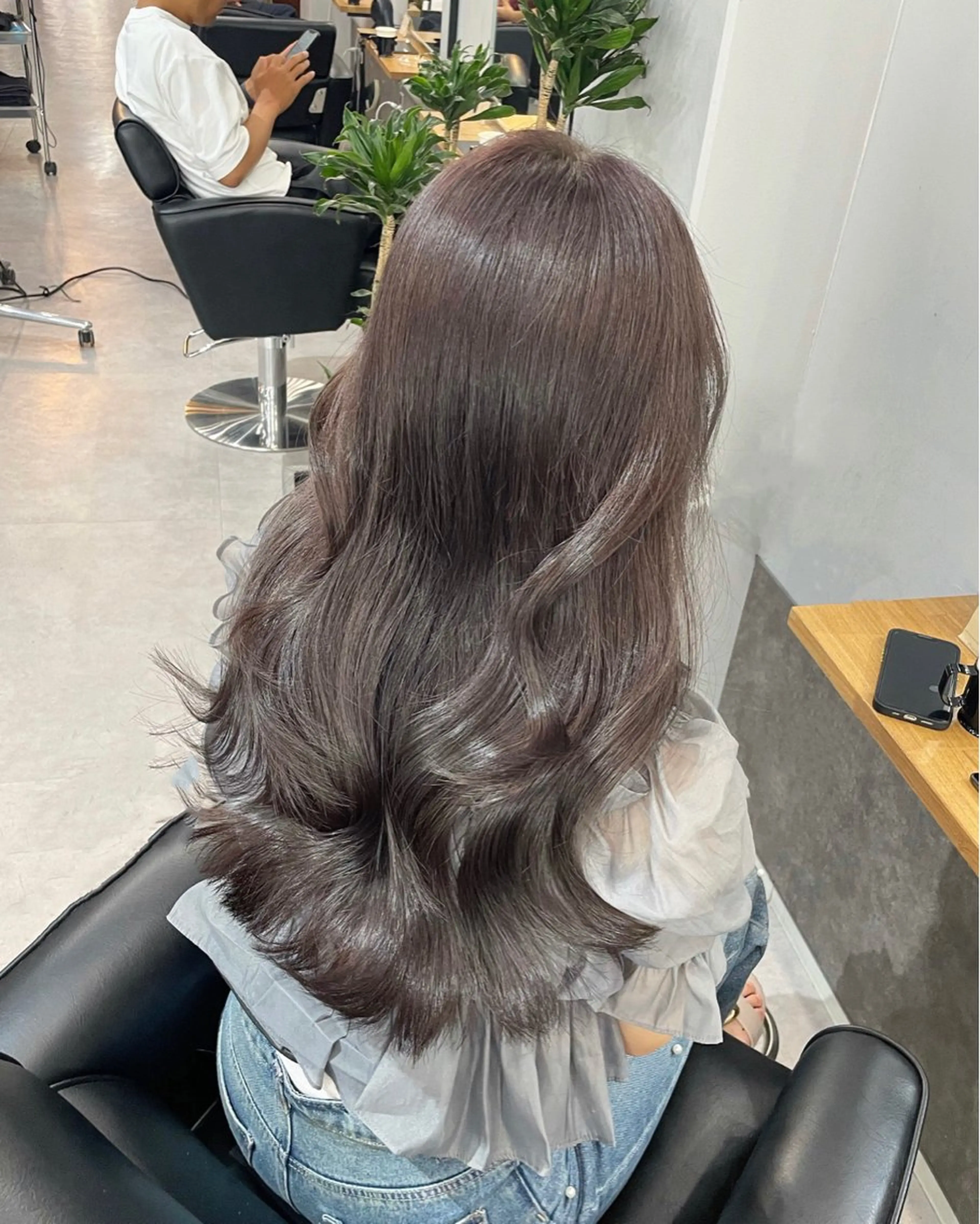ロング カラー ヘアカラー ミルクティーベージュ ❤︎レイヤー　MIAのヘアスタイル