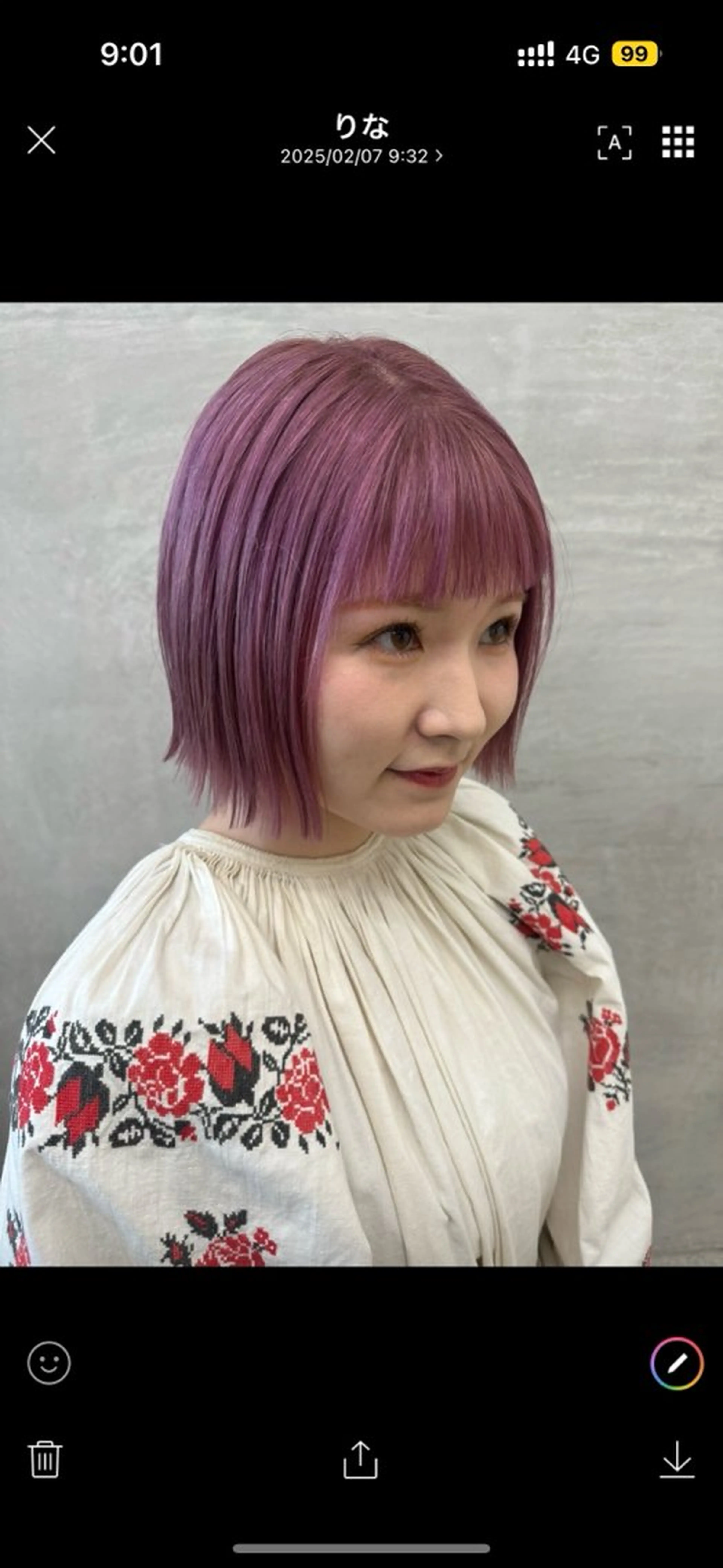ショート カラー ラベンダーカラー ラベンダーピンク ピンクカラー 伊藤綸埜/艶髪/ 透明感カラー🌷のヘアスタイル