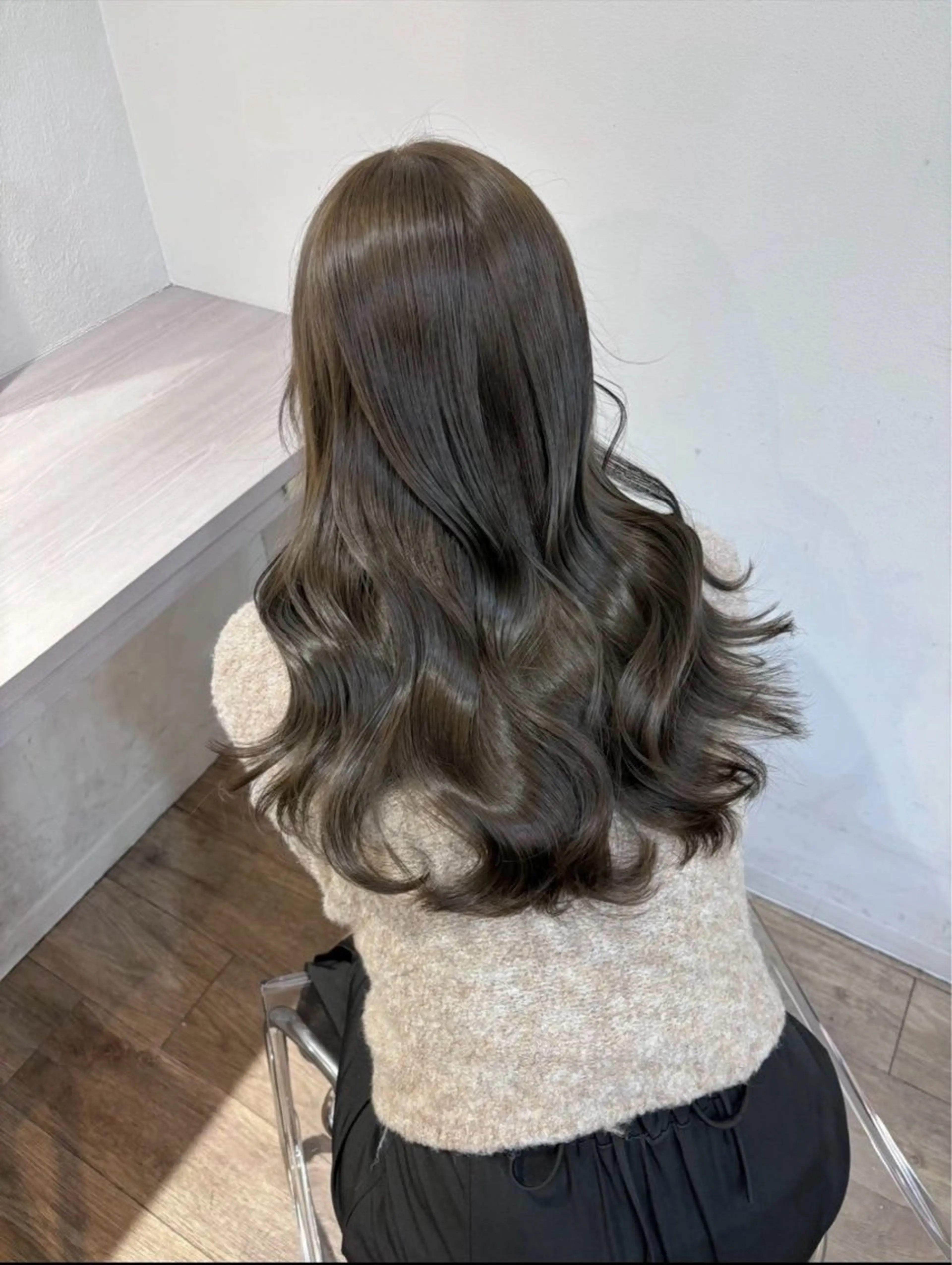 カラー ヘアカラー トリートメント はるき/透明感カラー /レイヤーカットのヘアスタイル