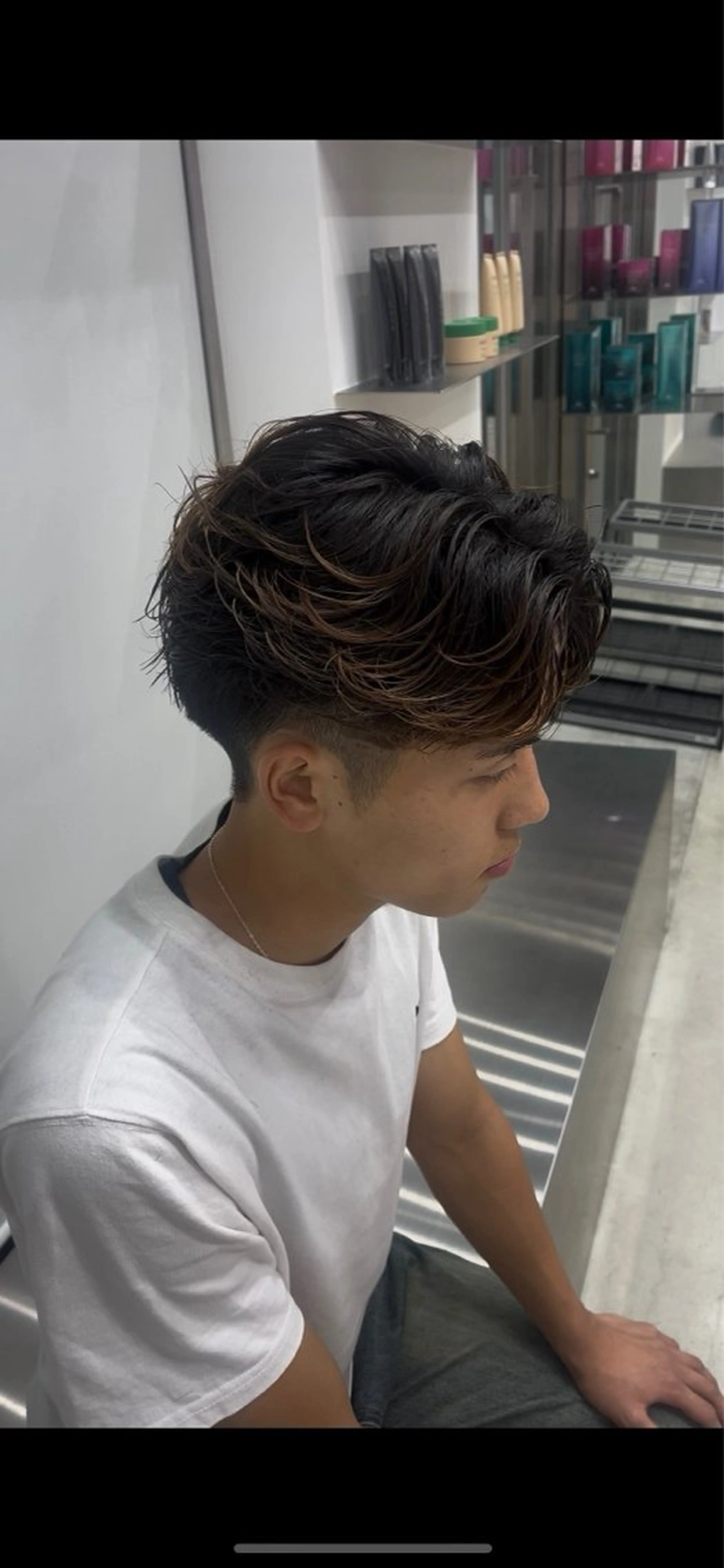 パーマ メンズ カット パーマ 夏果⭐︎fifth 天神 海外風パーマのヘアスタイル