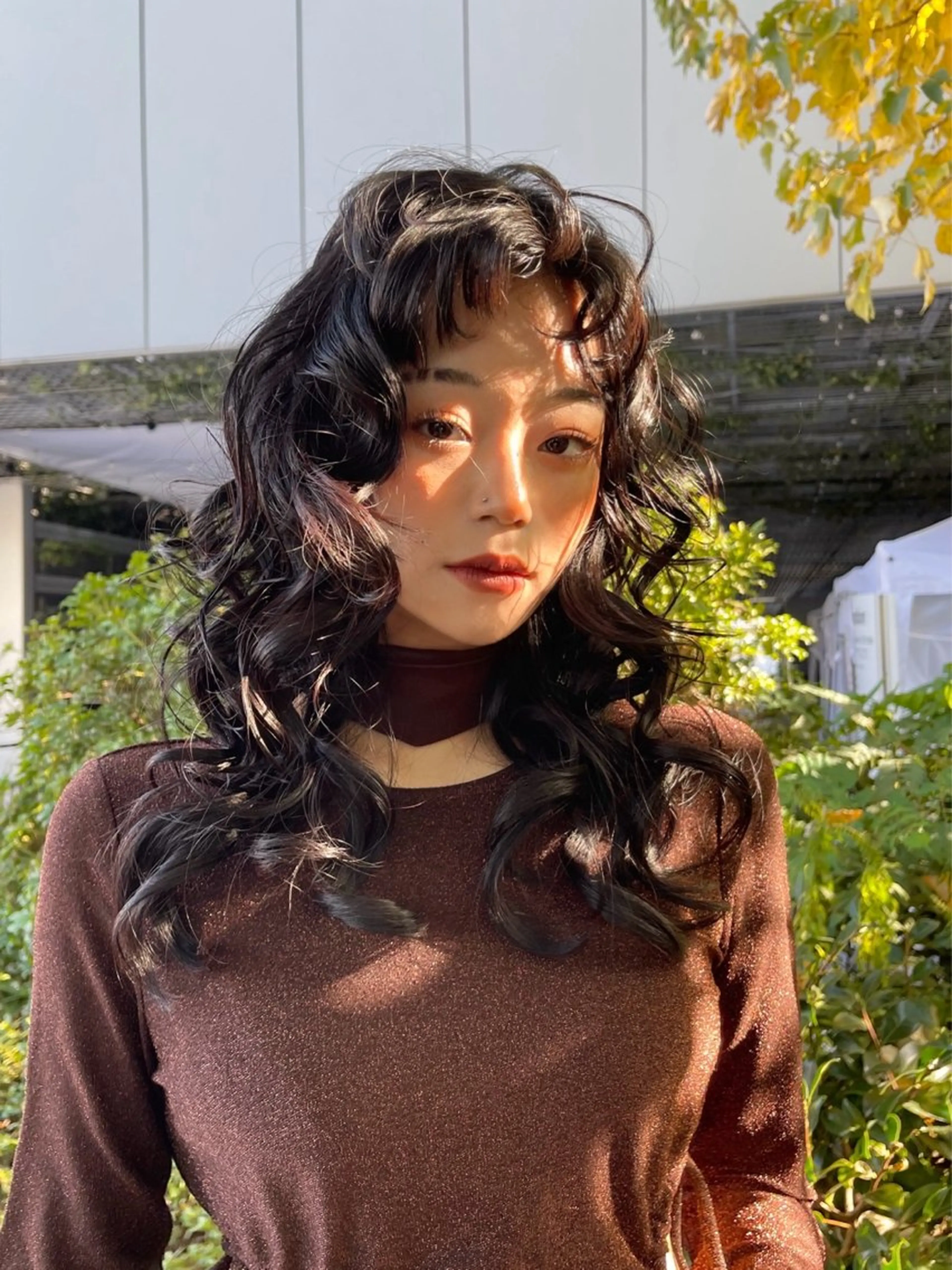 セミロング パーマ セミロングパーマ カット パーマ トリートメント ボブパーマ ウルフパーマのヘアスタイル