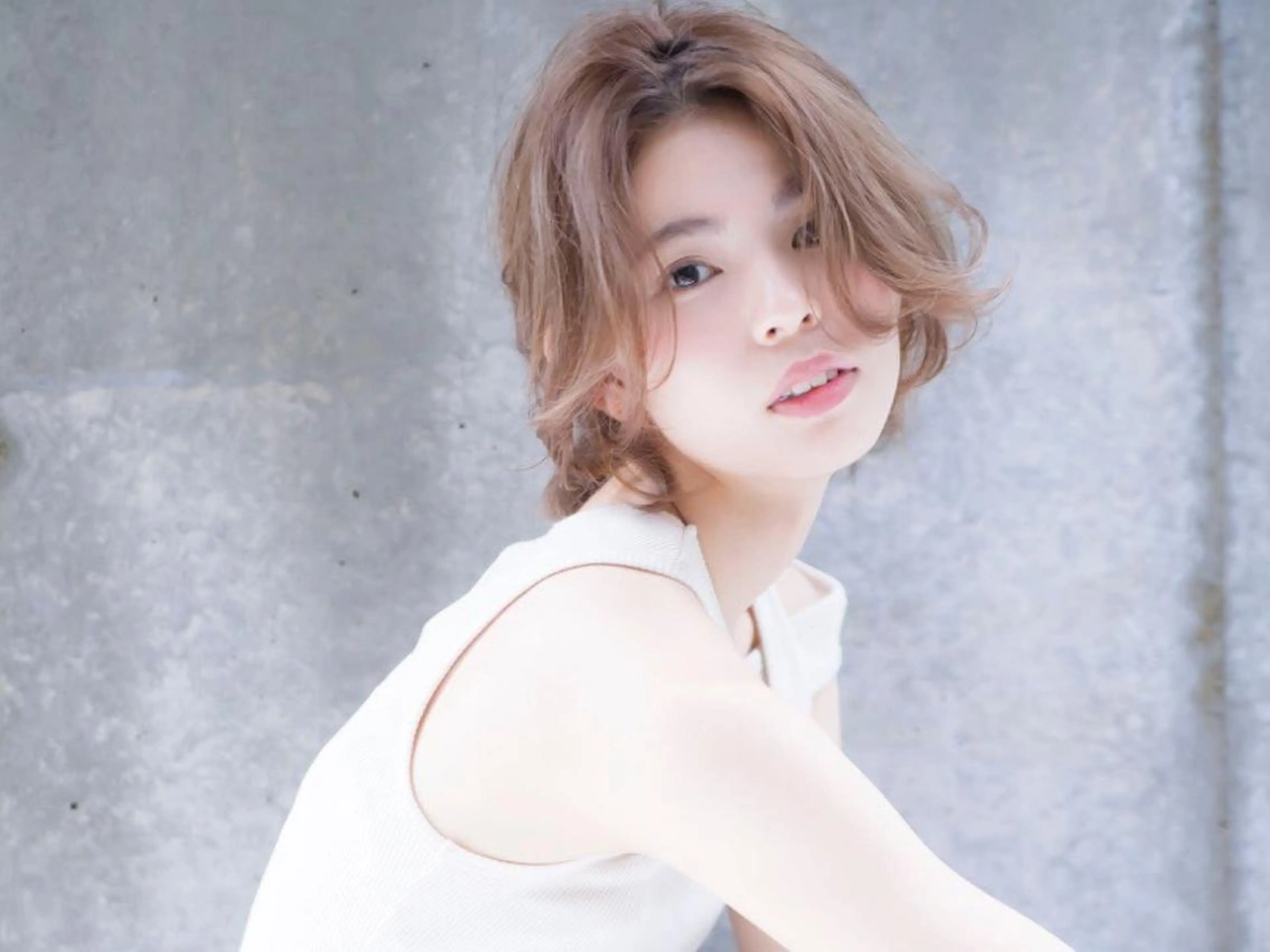 ミディアム 山口 竣也のヘアスタイル