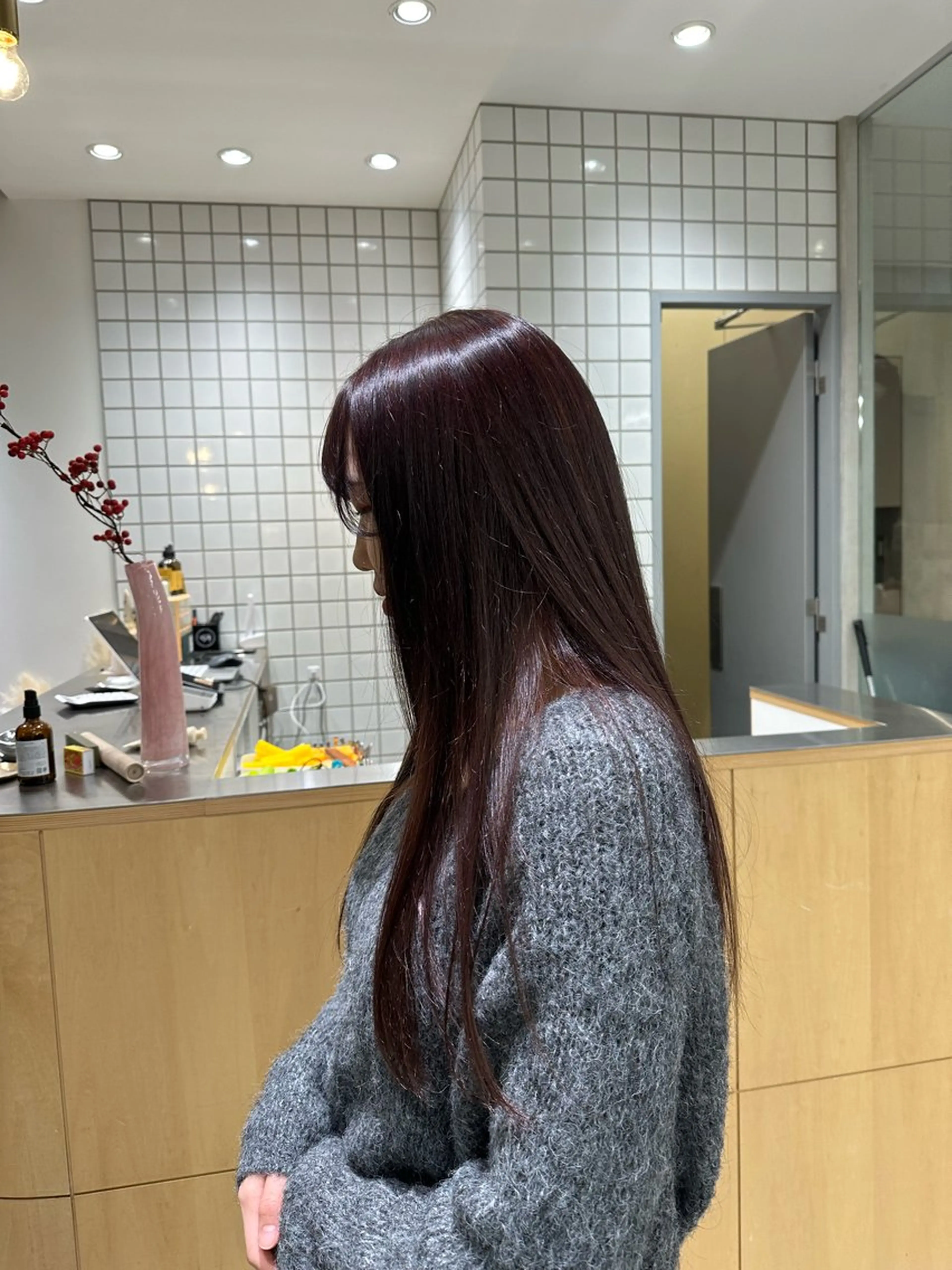 ロング ヘアカラー 🍇透明感カラー/ カットひかる🍒のヘアスタイル