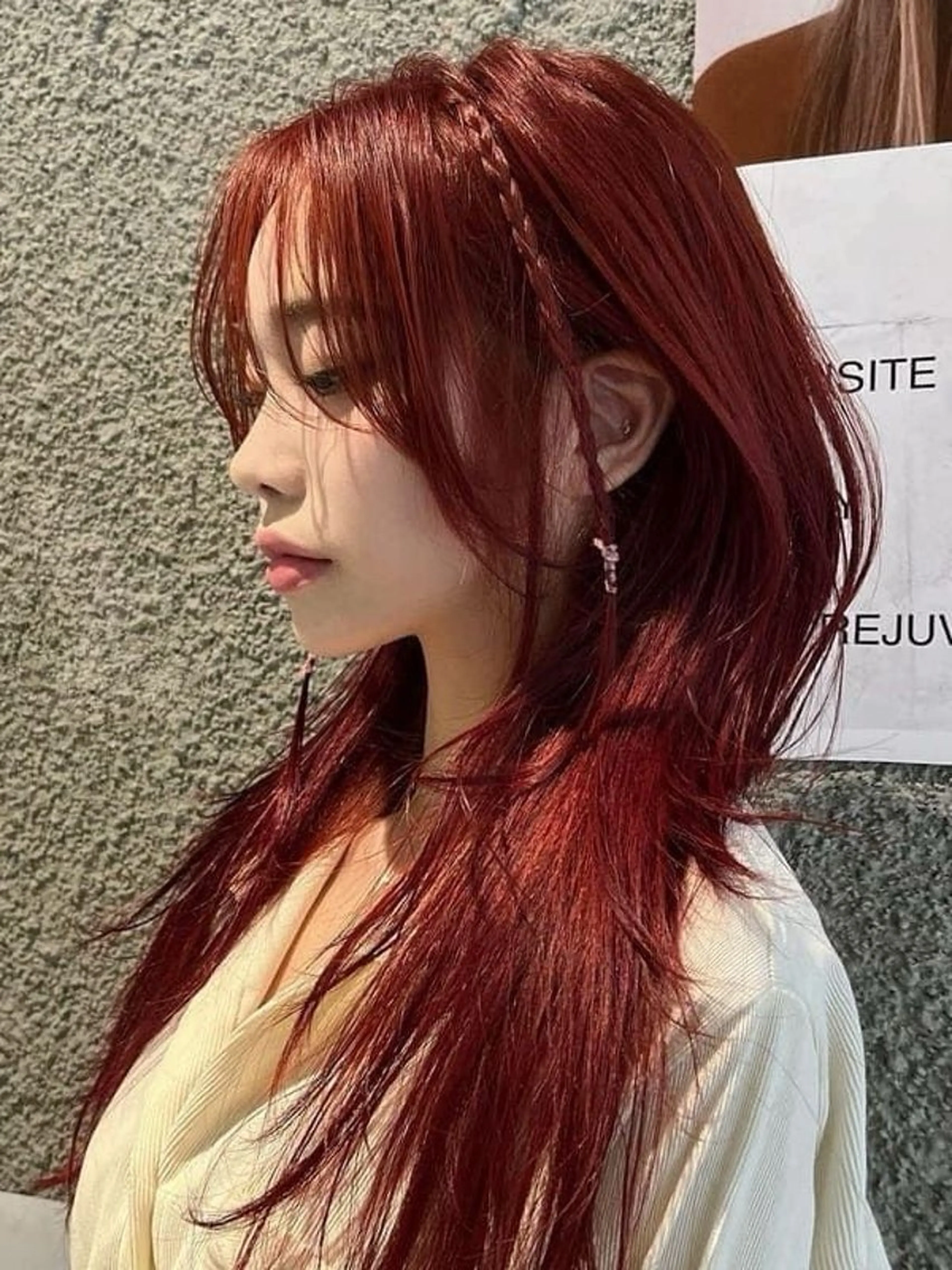 ロング カラー kazuki🍑韓国 トレンド暖色🫗のヘアスタイル
