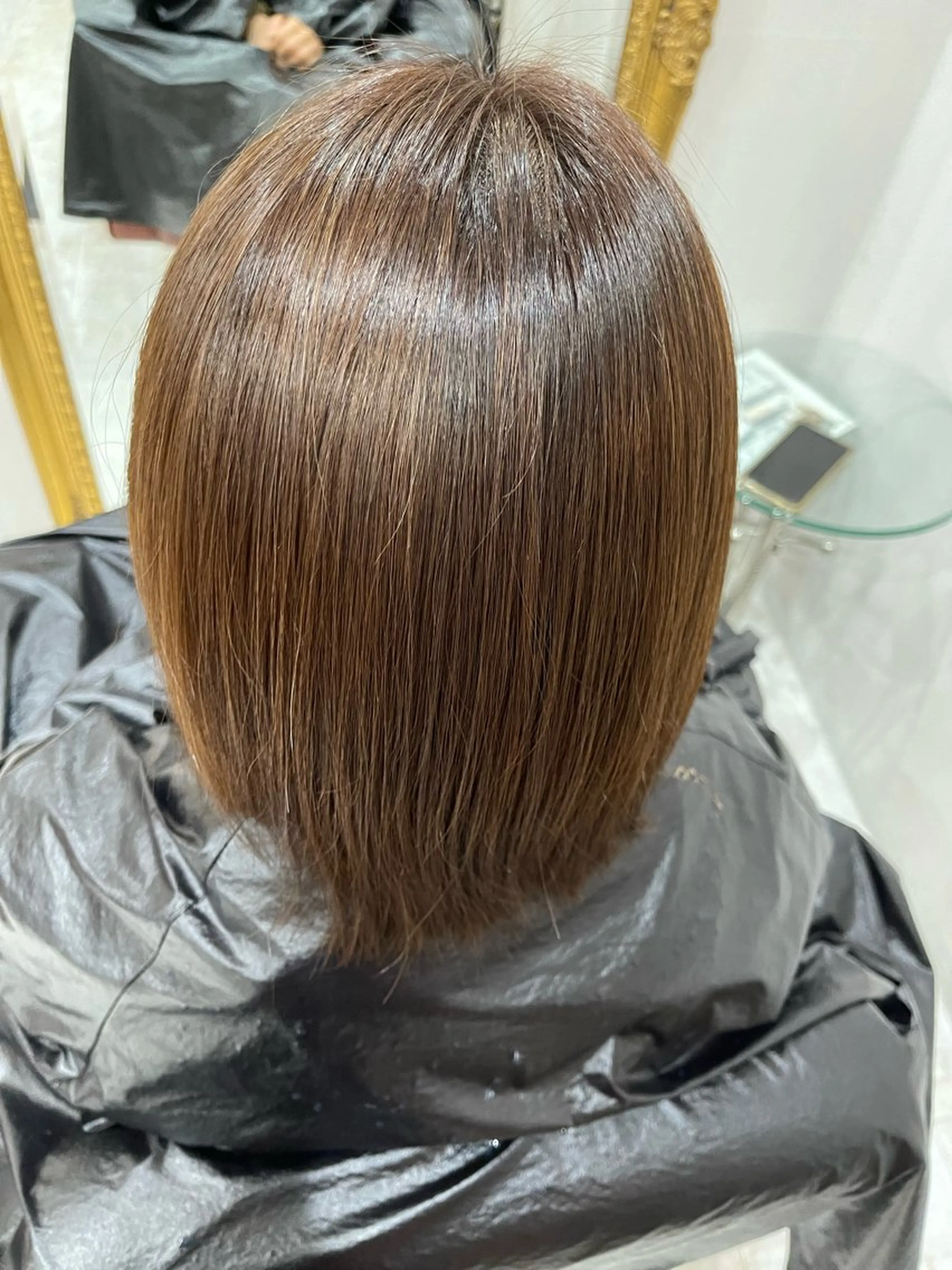 ミディアム カラー ヘアカラー 川瀬 夢来のヘアスタイル