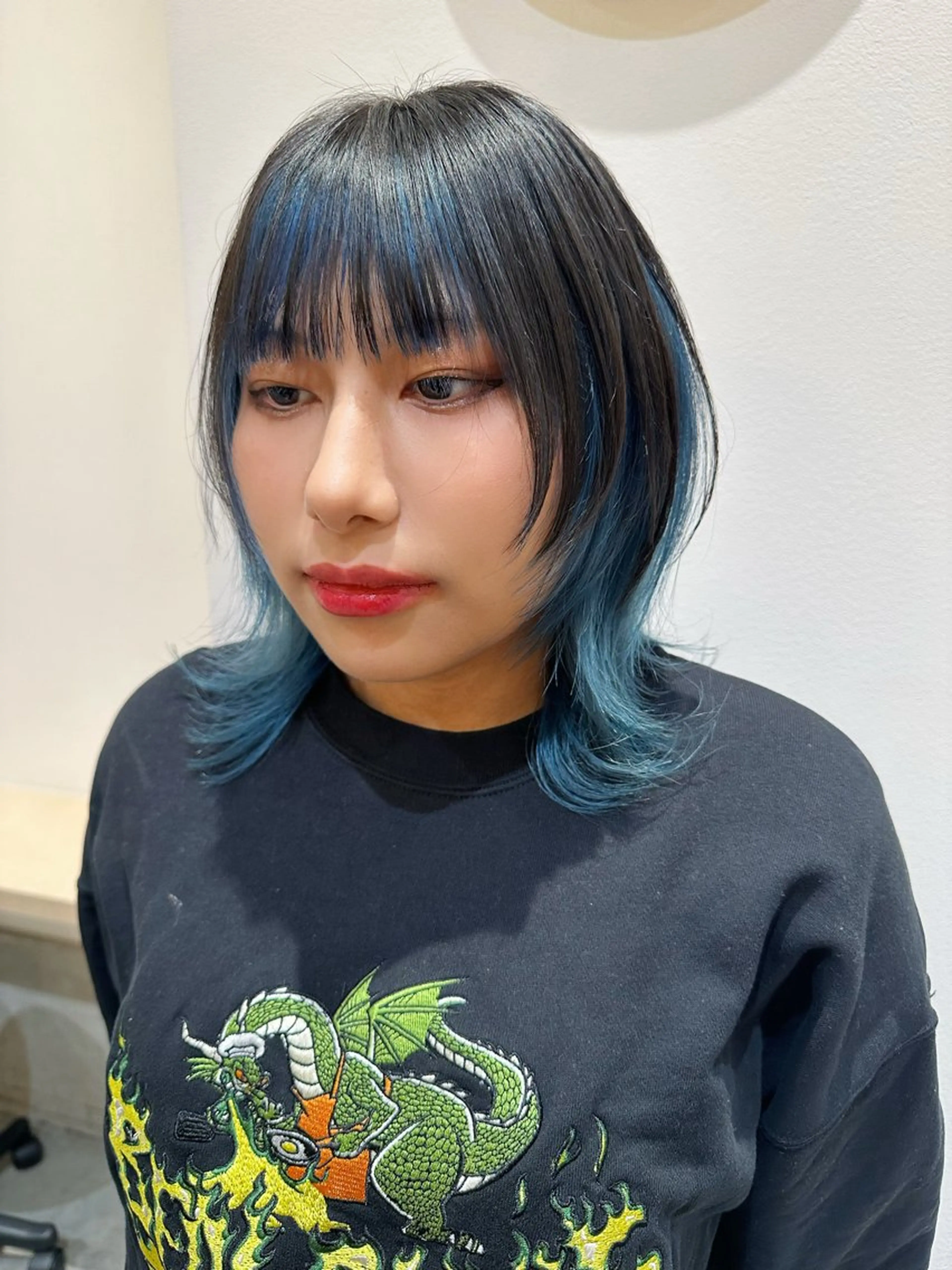 ミディアム カラー カット ヘアカラー Say. Reeのヘアスタイル