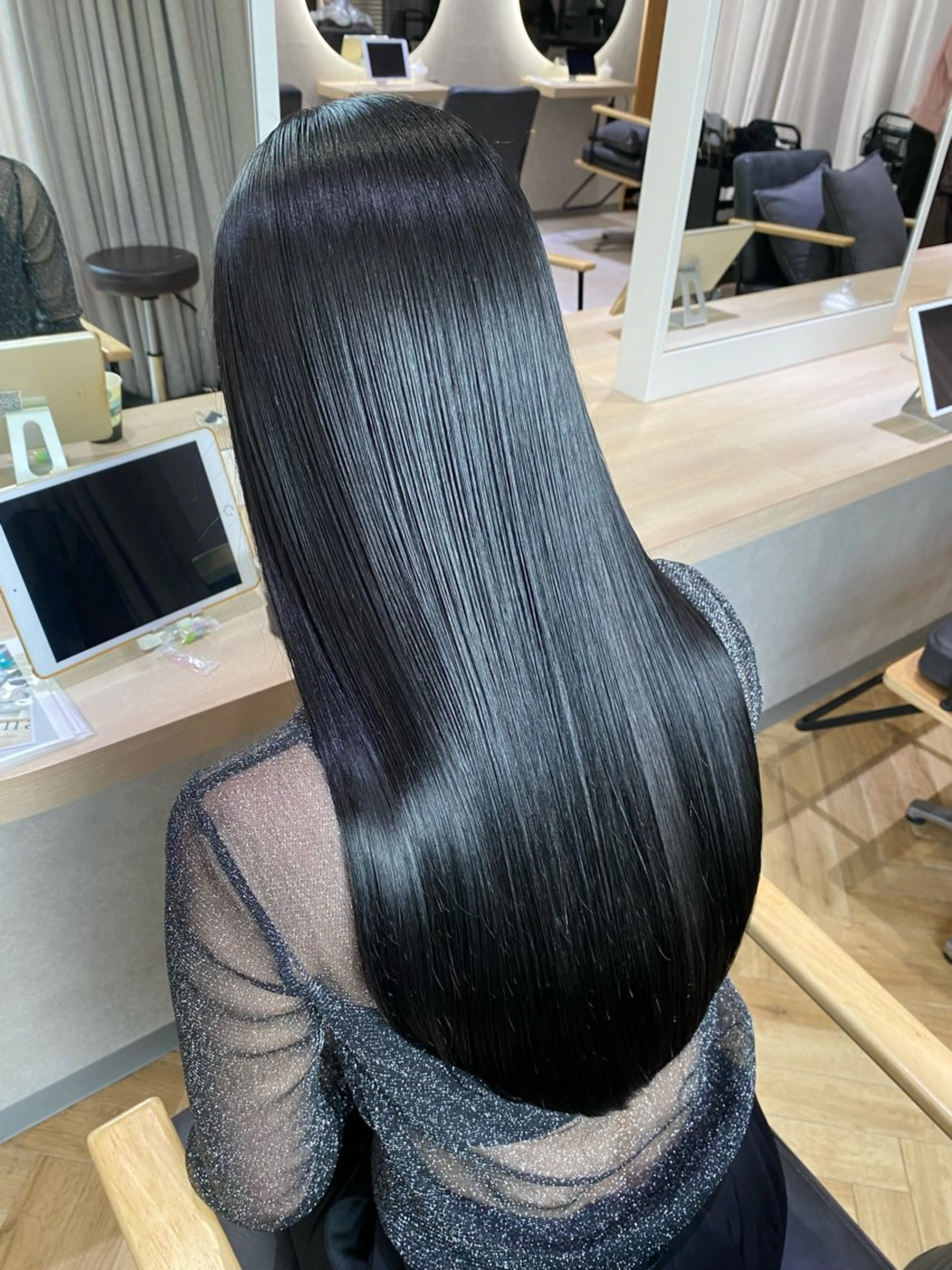 セミロング カット ヘアカラー トリートメント 中村一樹/髪質改善 艶髪/艶カラー/美髪のヘアスタイル