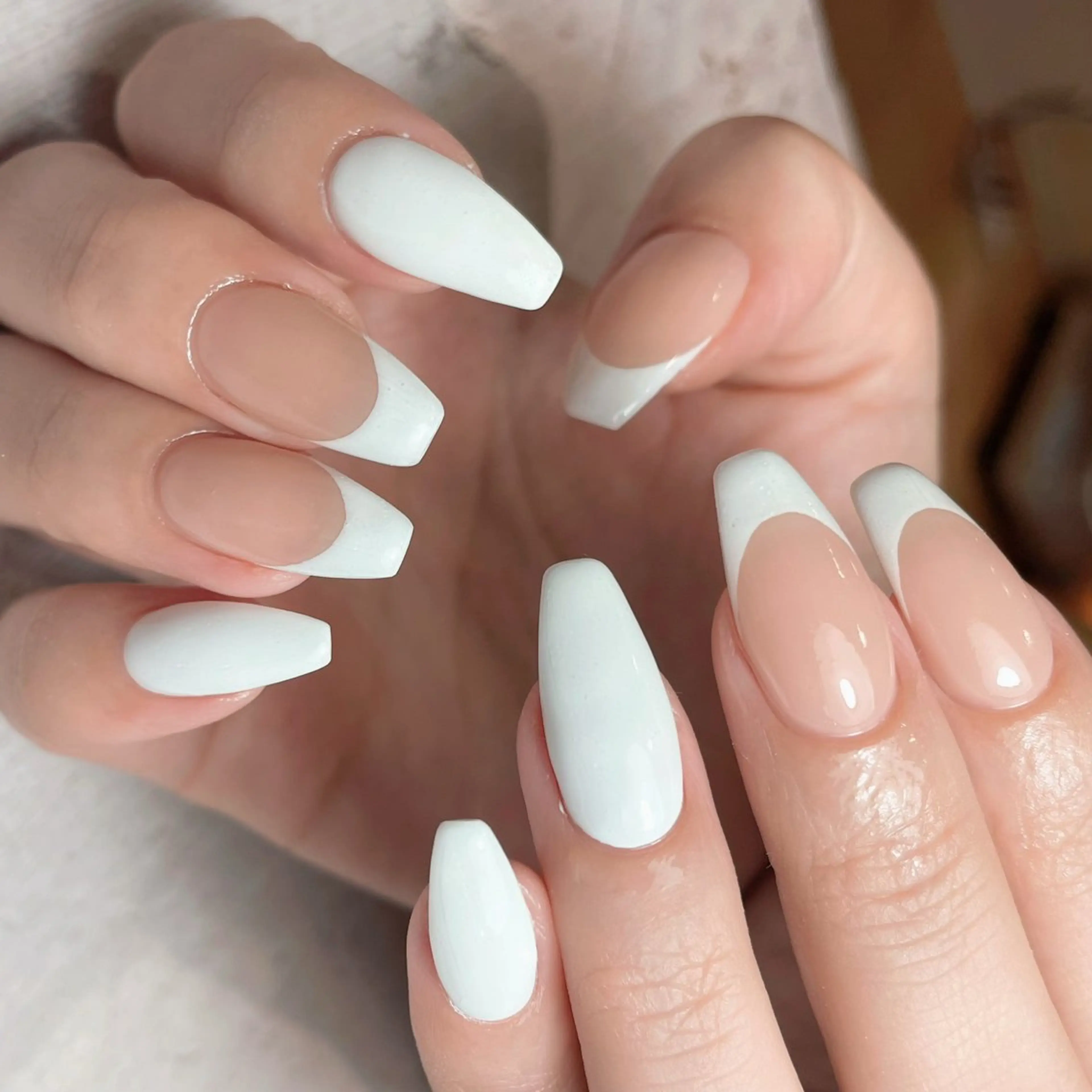 ネイル フレンチネイル ワンカラーネイル ハンドネイル nail&eyelash mate所属・京都/東向日/ ayumiのネイルデザイン