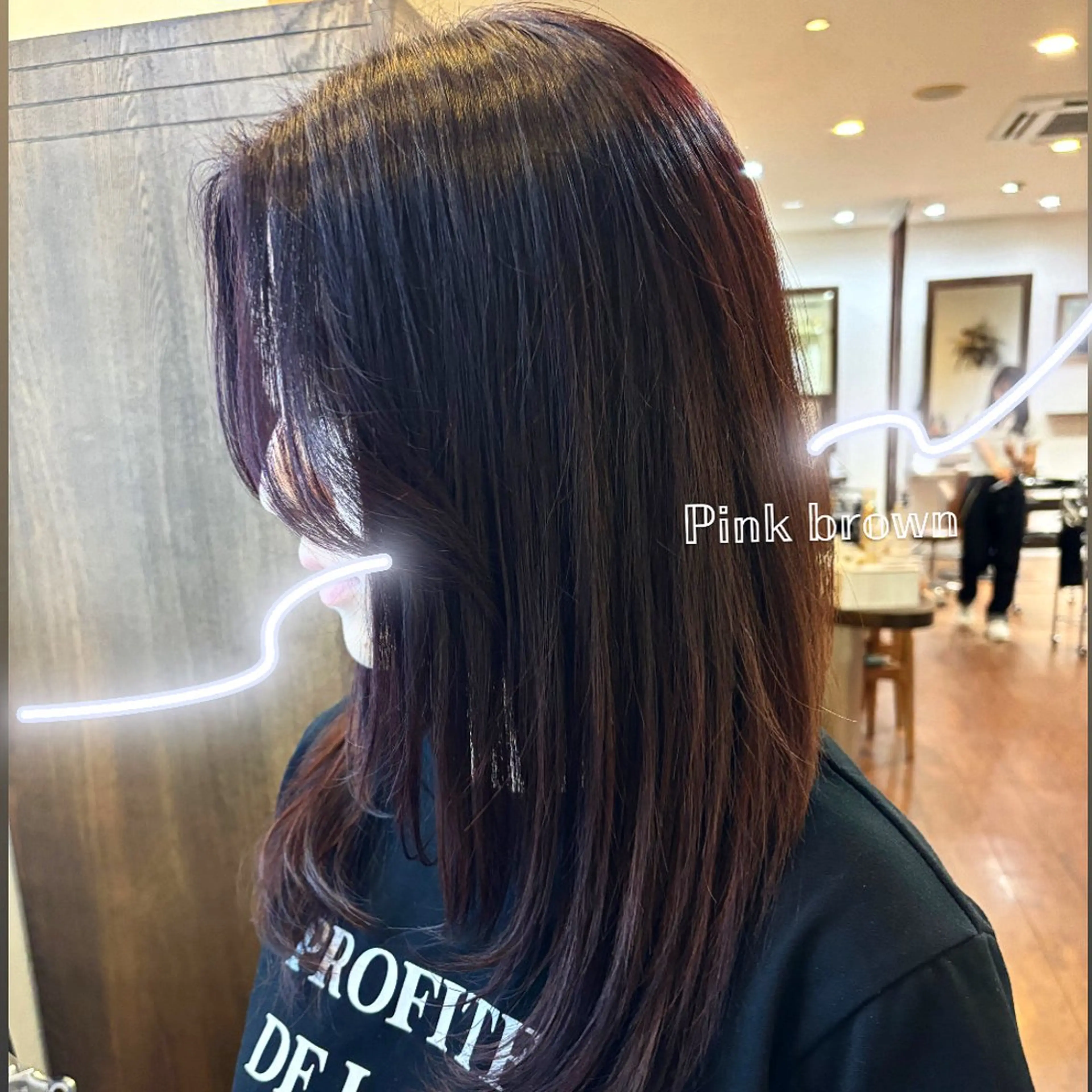 セミロング 天野 妃菜のヘアスタイル