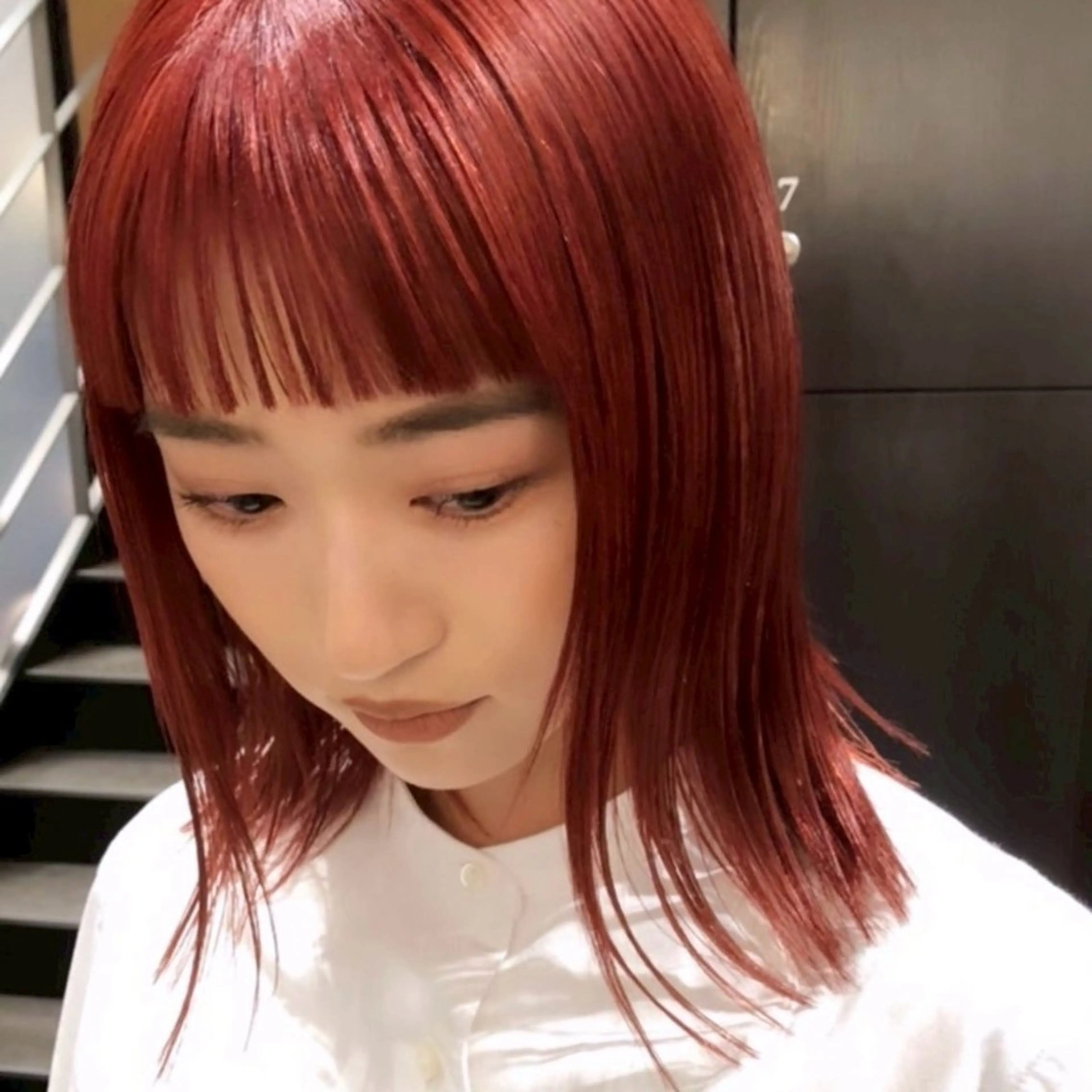 ショート ヘアカラー ALBUM୨୧ momokaのヘアスタイル