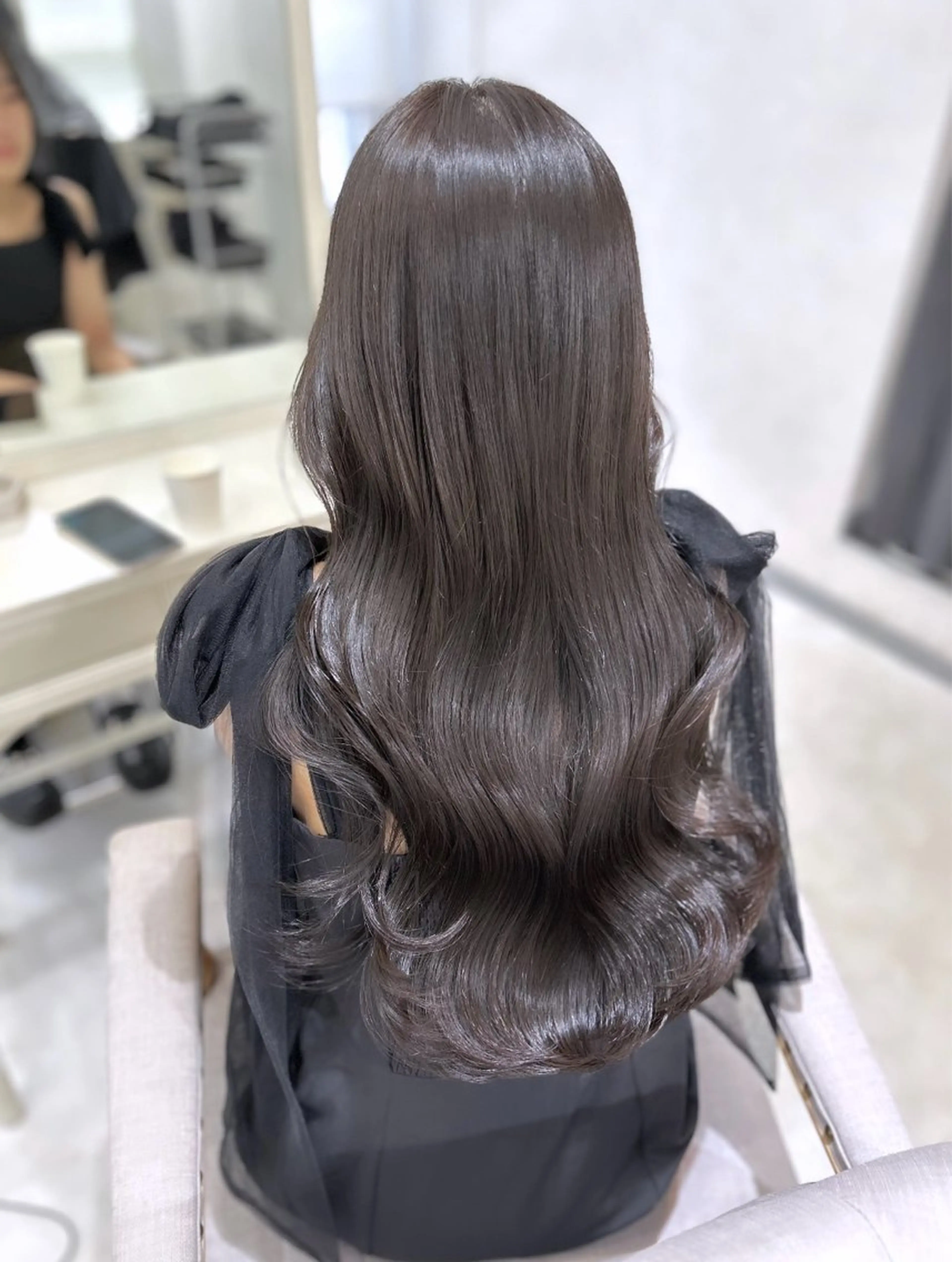 ロング ケアカラー カット ヘアカラー トリートメント 髪質改善× ブリーチなしyutoのヘアスタイル