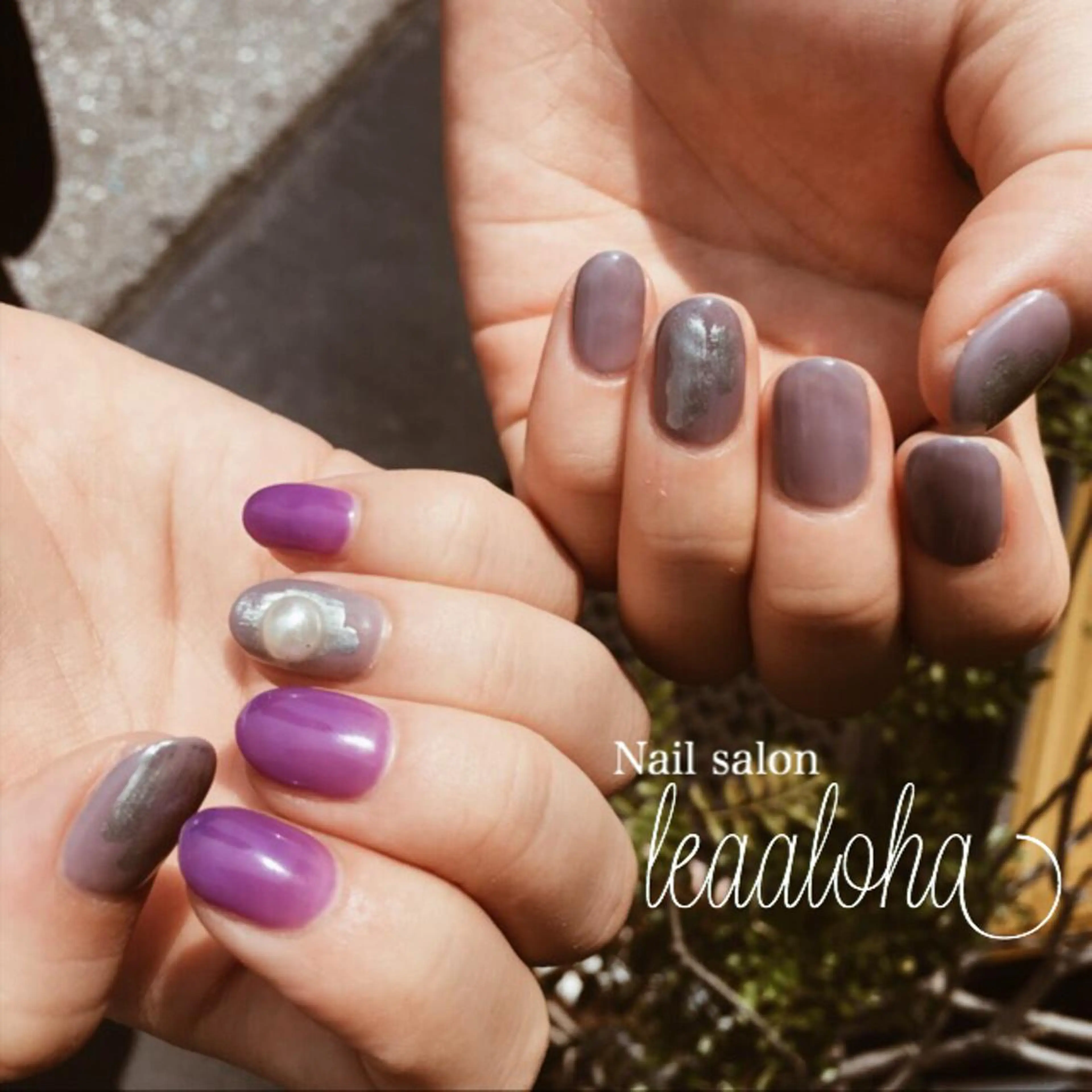 ネイル アートネイル ブラウン クリアネイル フットネイル ジェルネイル leaaloha　byBROWN HAIR所属・レアアロハ宇都宮 /ネイル.脱毛のネイルデザイン