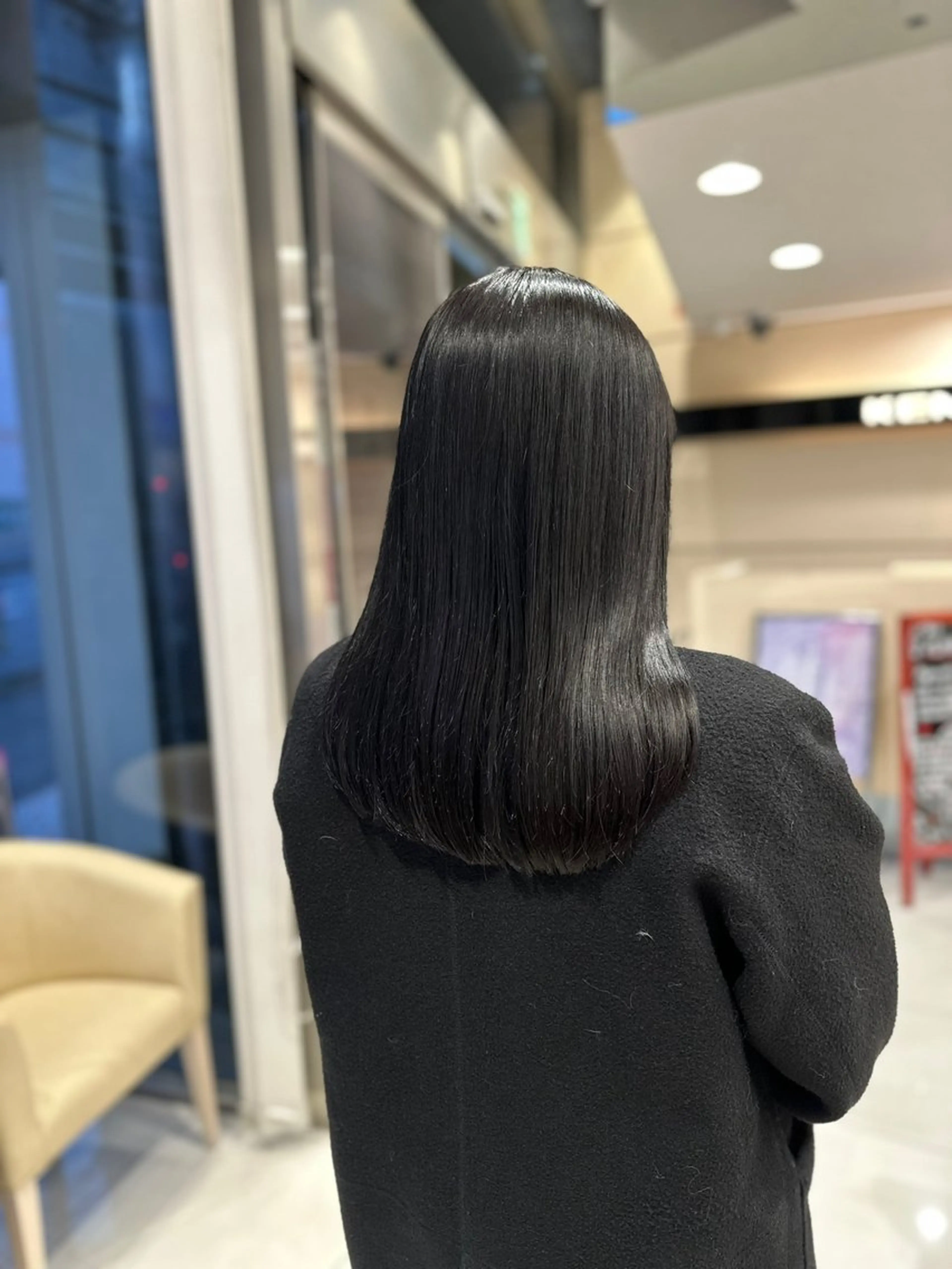 ロング カラー トリートメント トリートメント クロスパーマ/うる艶 カラー/Kurumiのヘアスタイル