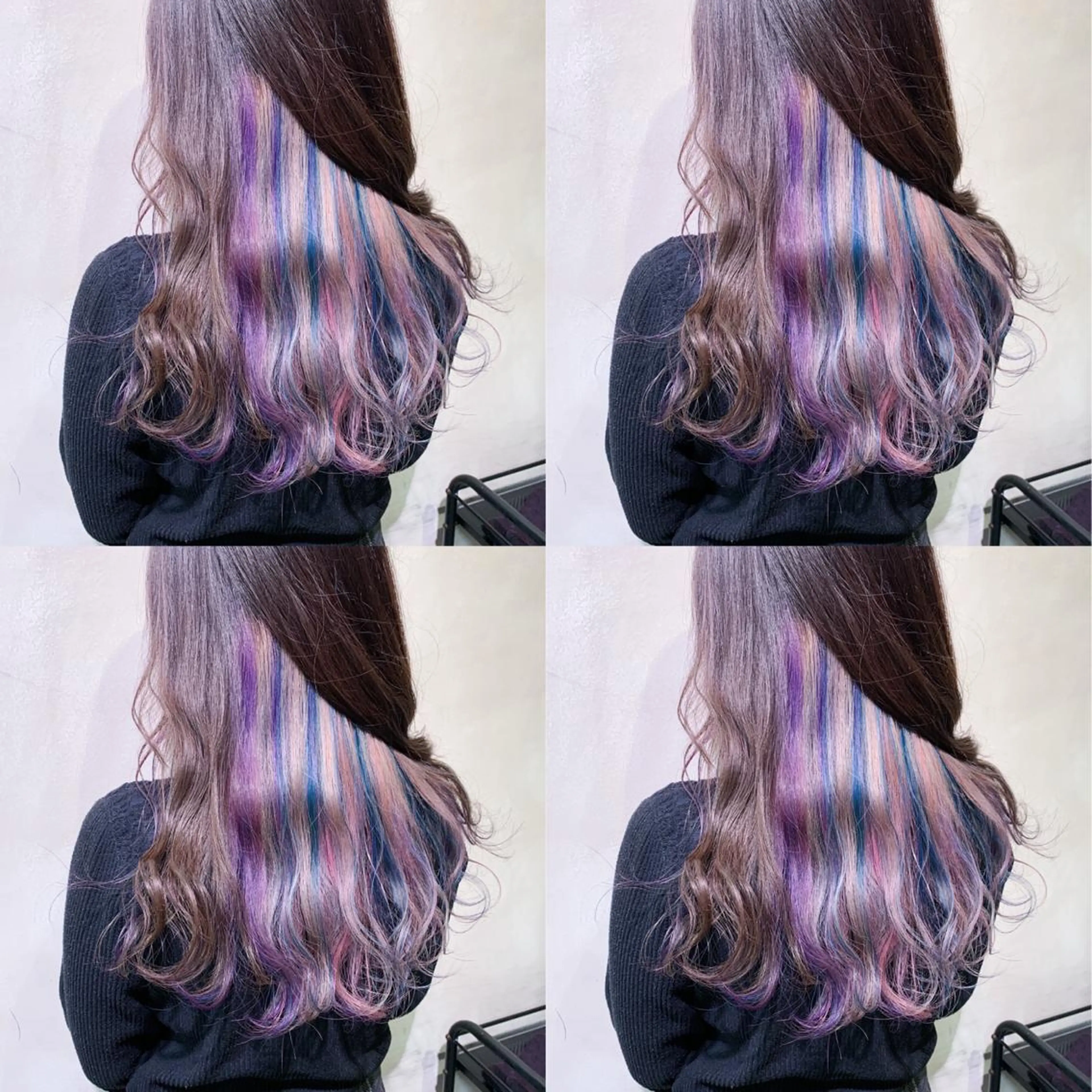 カラー デザインカラー インナーカラー ユニコーンカラー 透明感カラーが 得意です！NAOKIのヘアスタイル