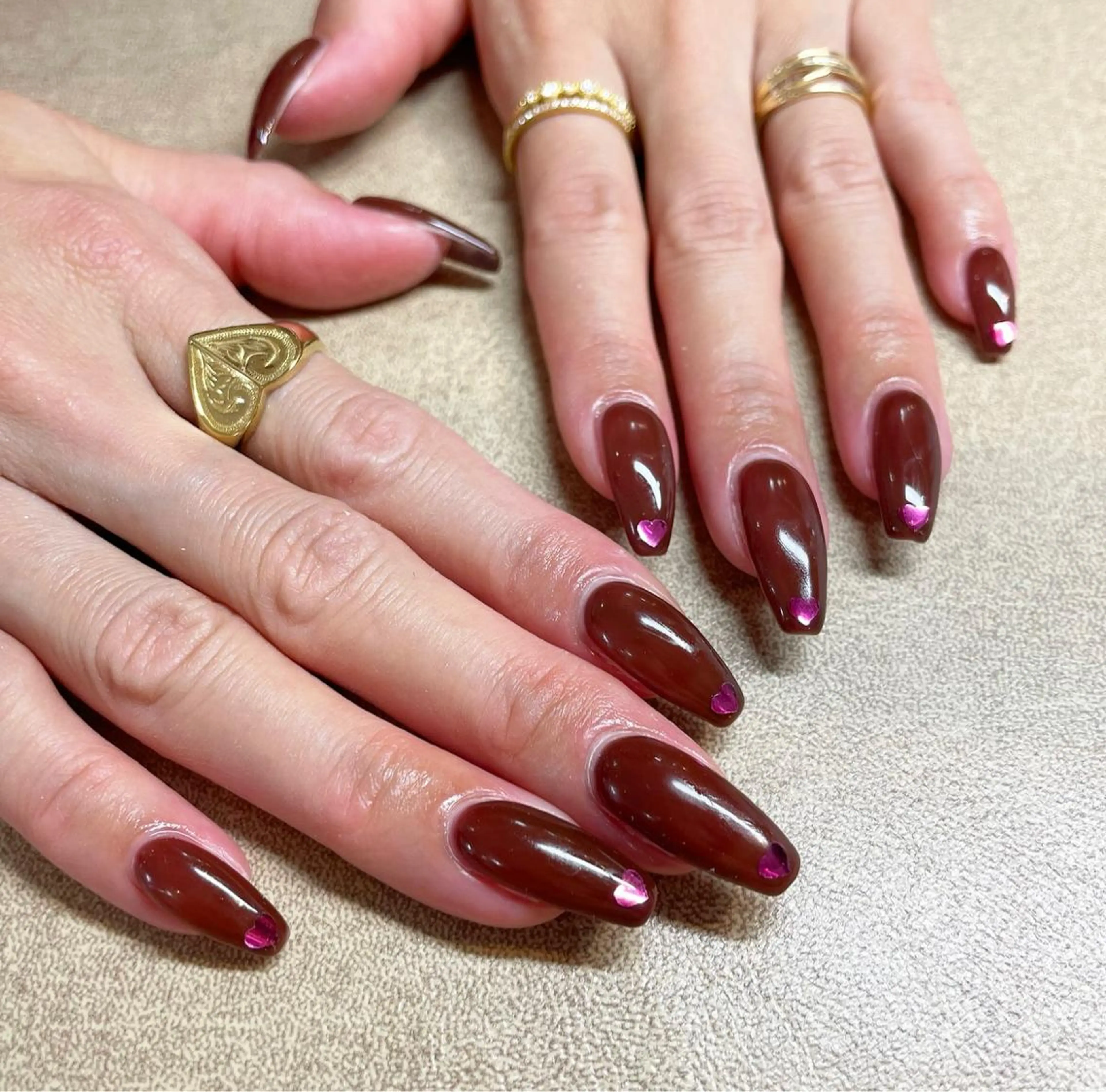 ネイル ワンカラーネイル ハンドネイル 鈴木 華乃のネイルデザイン