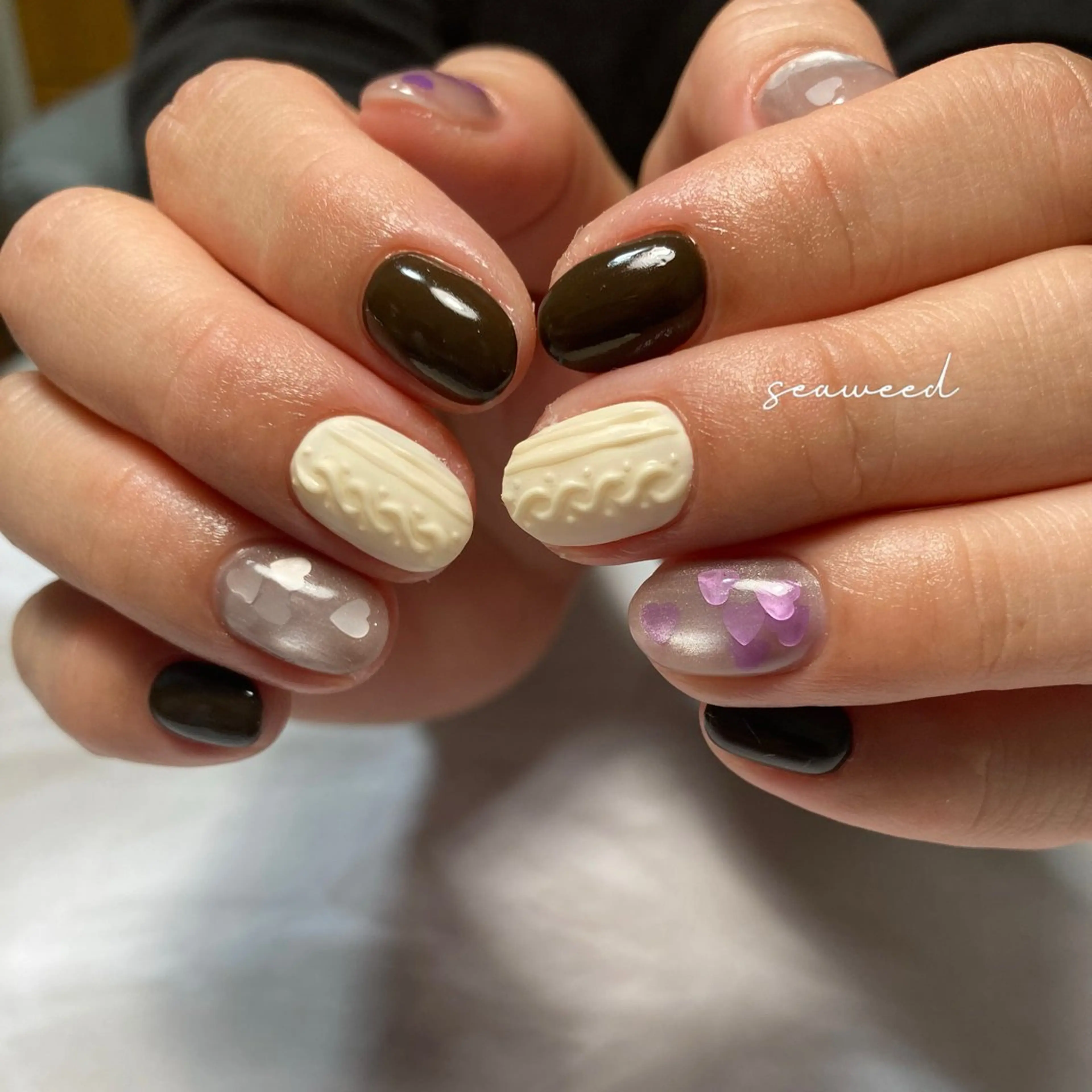 ネイル ハンドネイル seaweed nailのネイルデザイン
