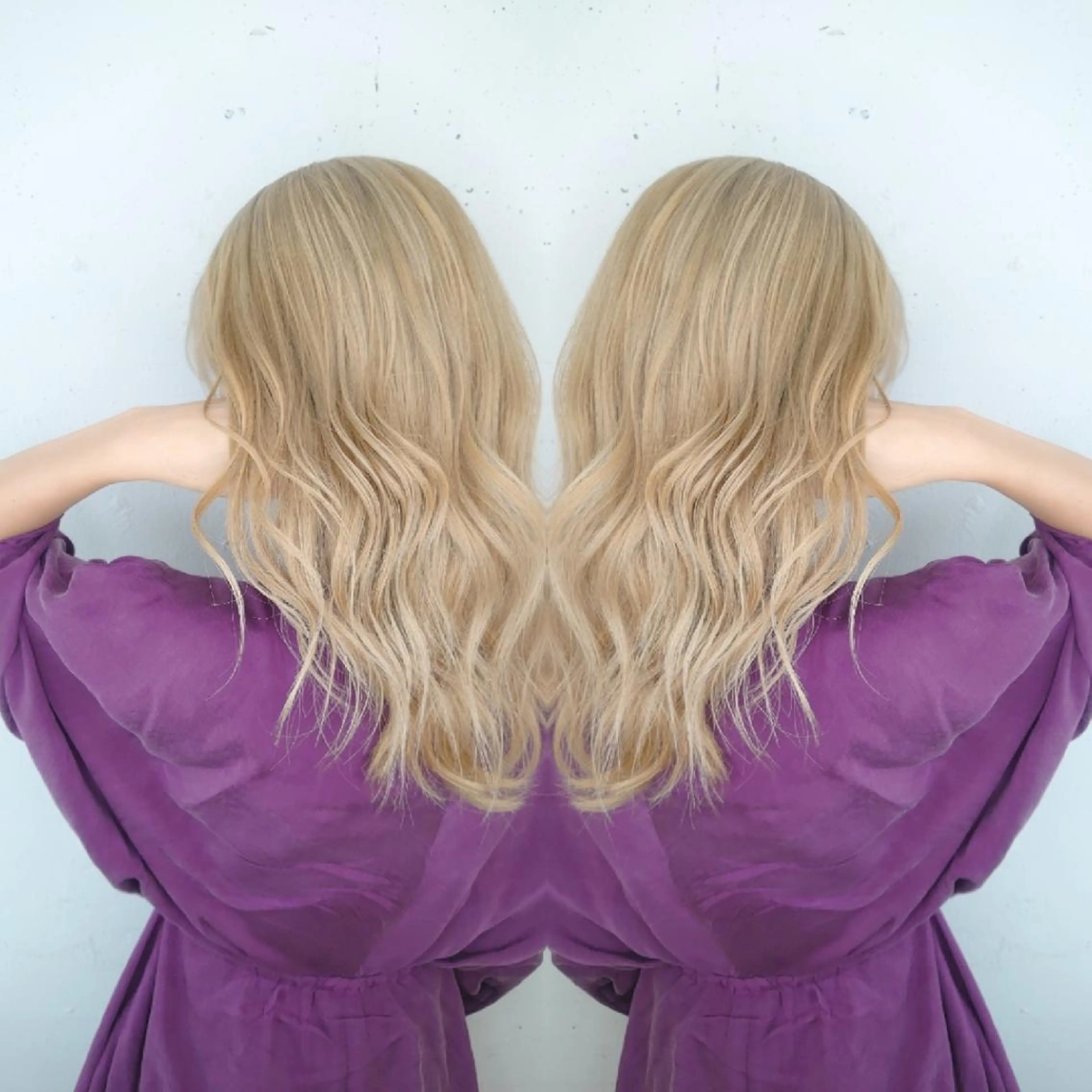 セミロング カラー ベージュカラー 透明感カラー ミルクティーベージュ ホワイトミルクティーベージュ E Komo hair所属・Wow❕E Komo hair 永井一輝のヘアスタイル