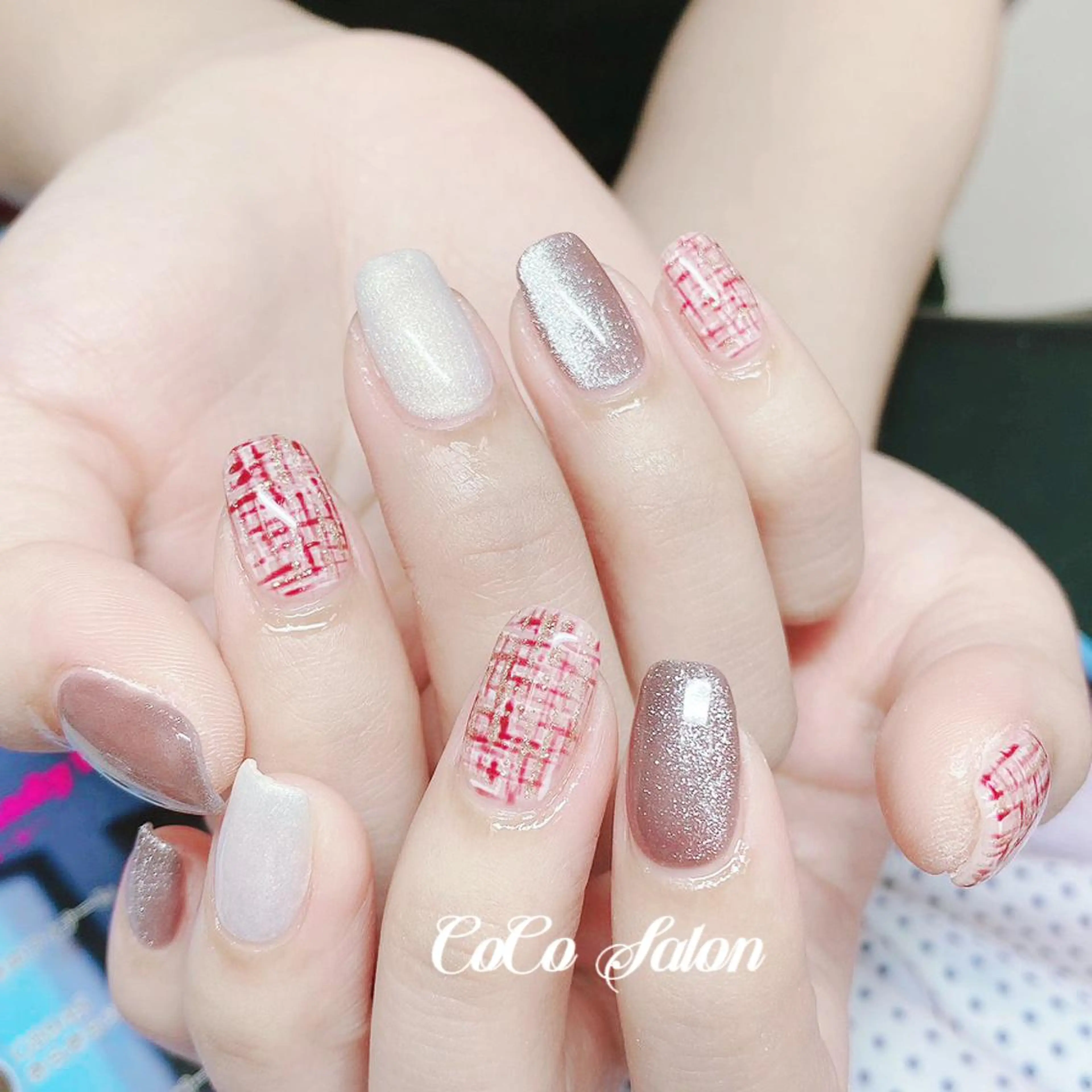 ネイル 入学式 長さ出し ジェルネイル 卒業式 キラキラネイル CoCoSalon ネイル/まつ毛予約のネイルデザイン