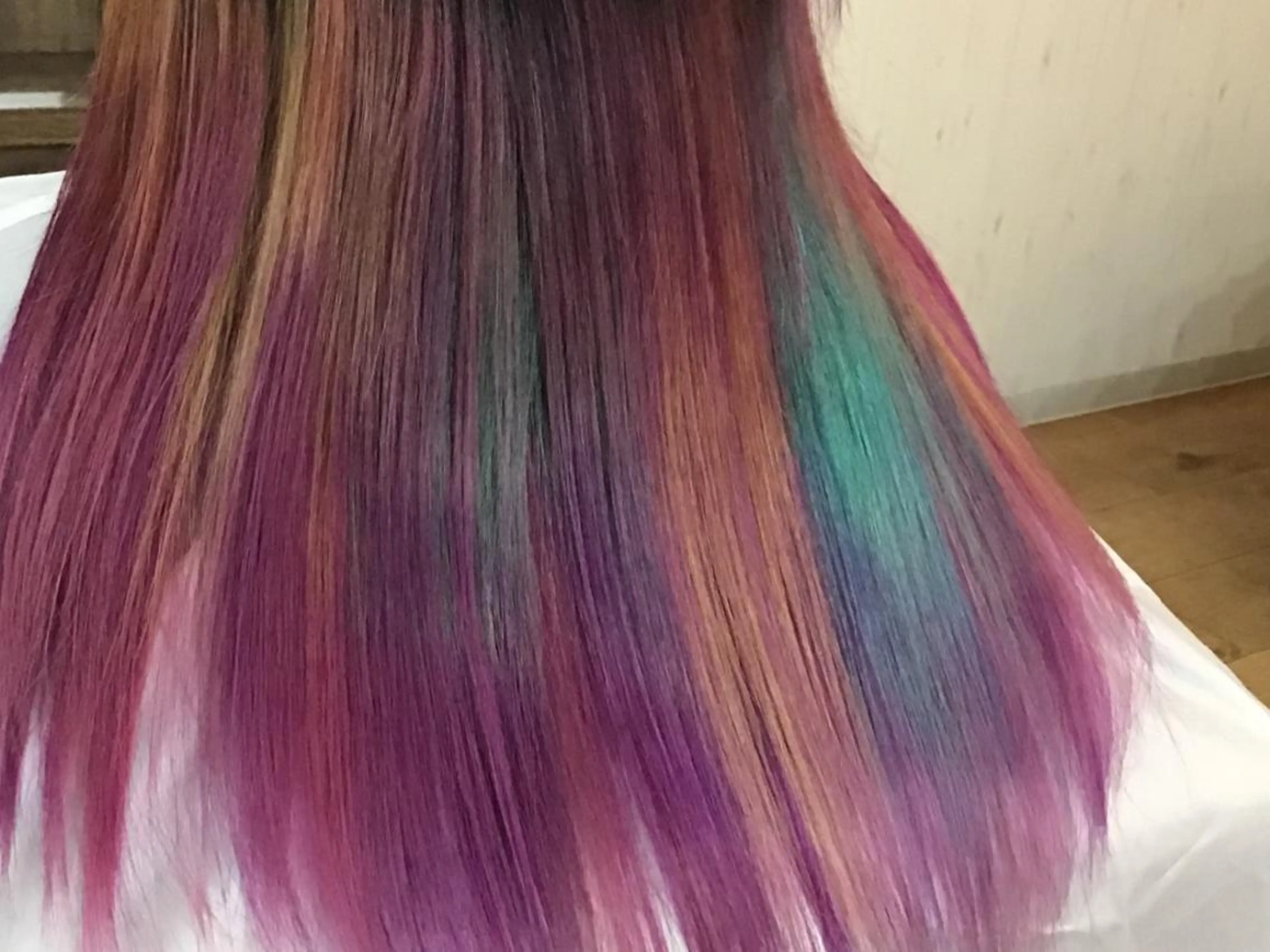 カラー ユニコーンカラー カラー#ブリーチ⭐️ STAR☆RIVERのヘアスタイル