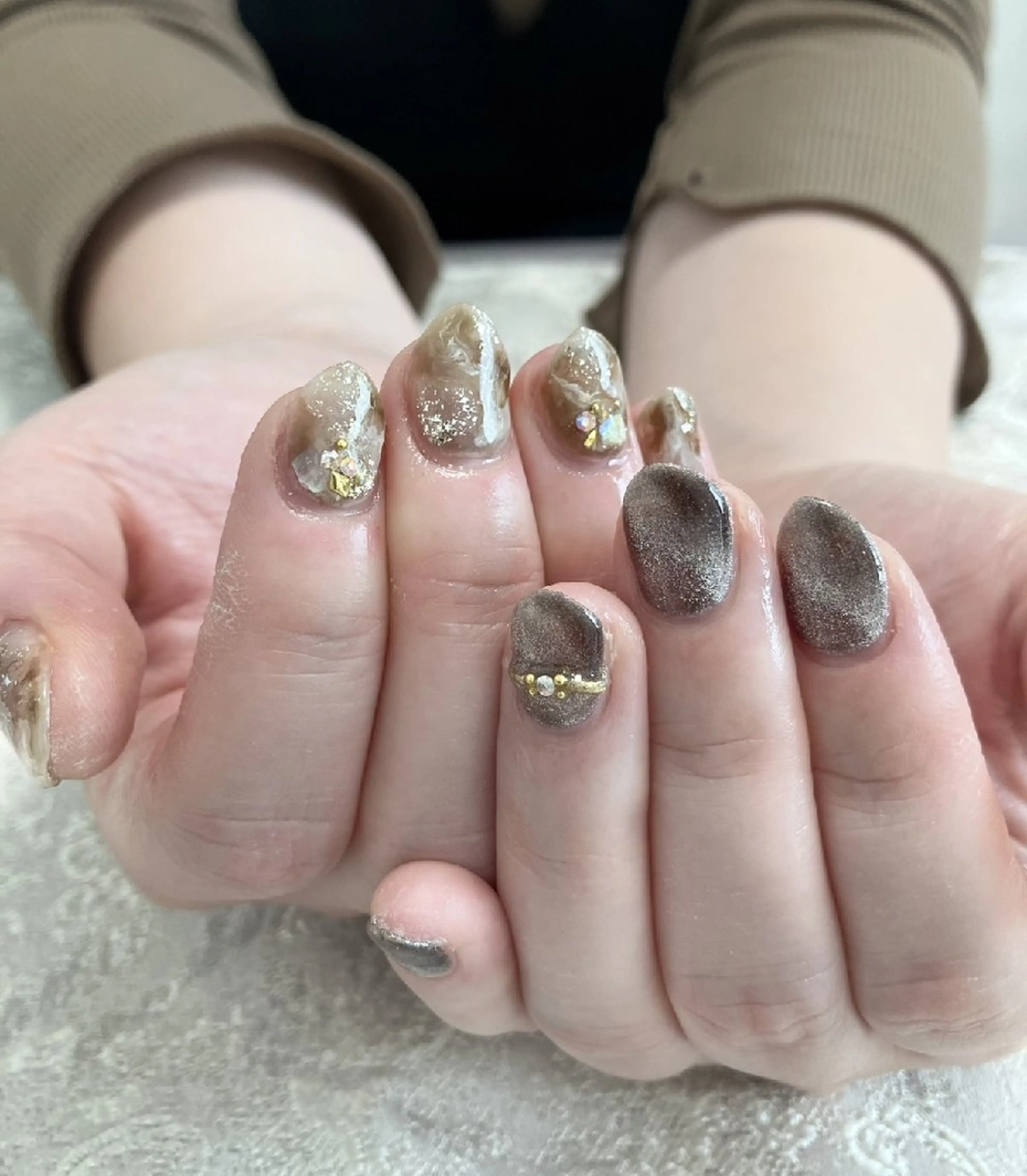 ネイル マグネットネイル Lian. nailist❥のネイルデザイン