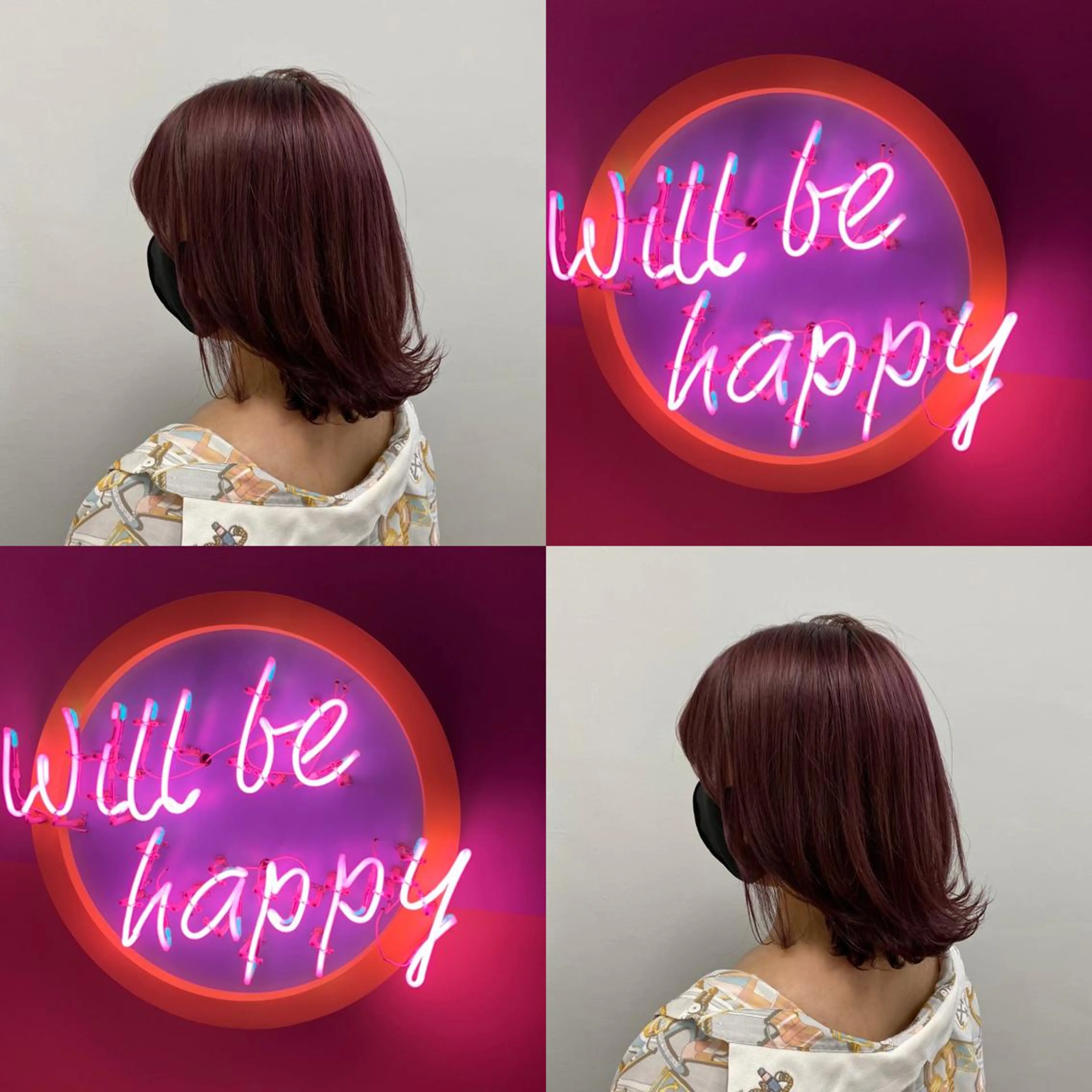 ミディアム ヘアカラー トリートメント ヘッドスパ ヘアセット 🌿透明感カラー‪ 縮毛矯正✨かずきのヘアスタイル