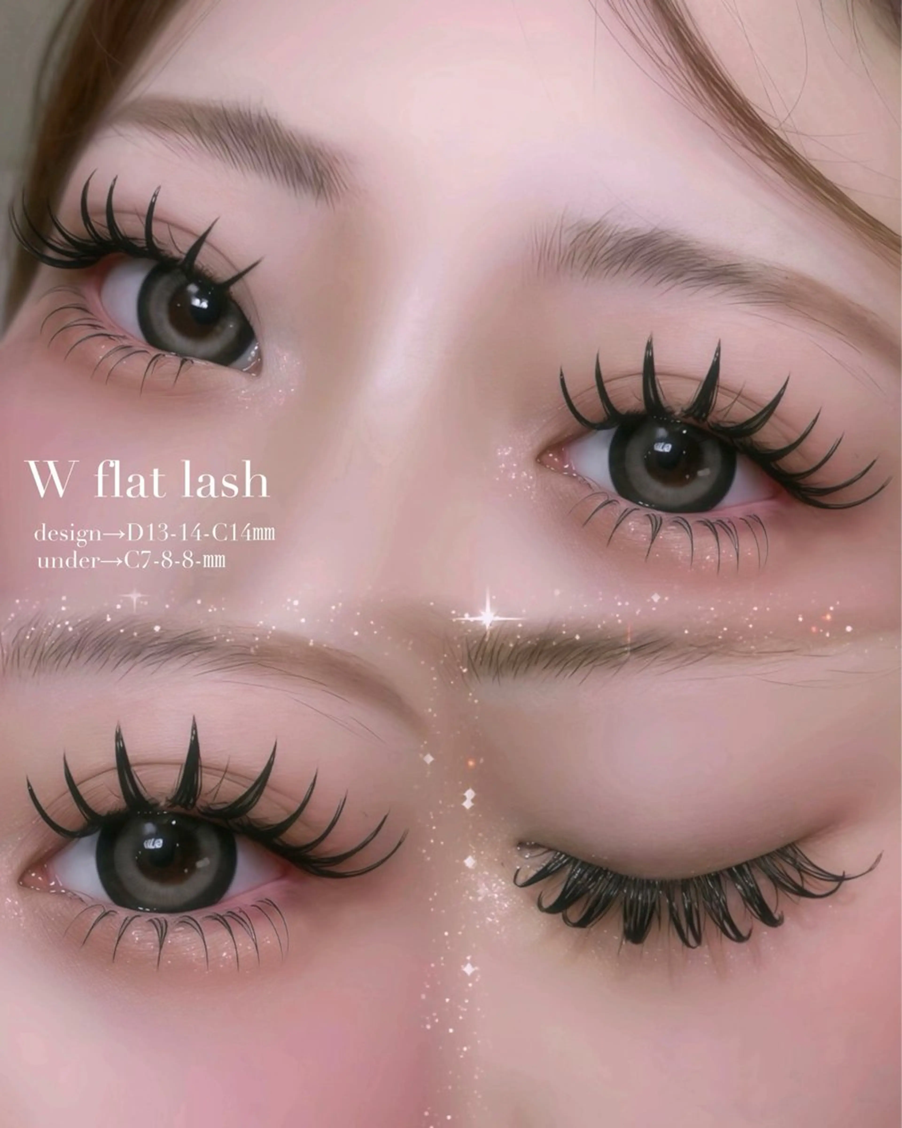 人気🌈【W flat lash 】120束¥9500の写真