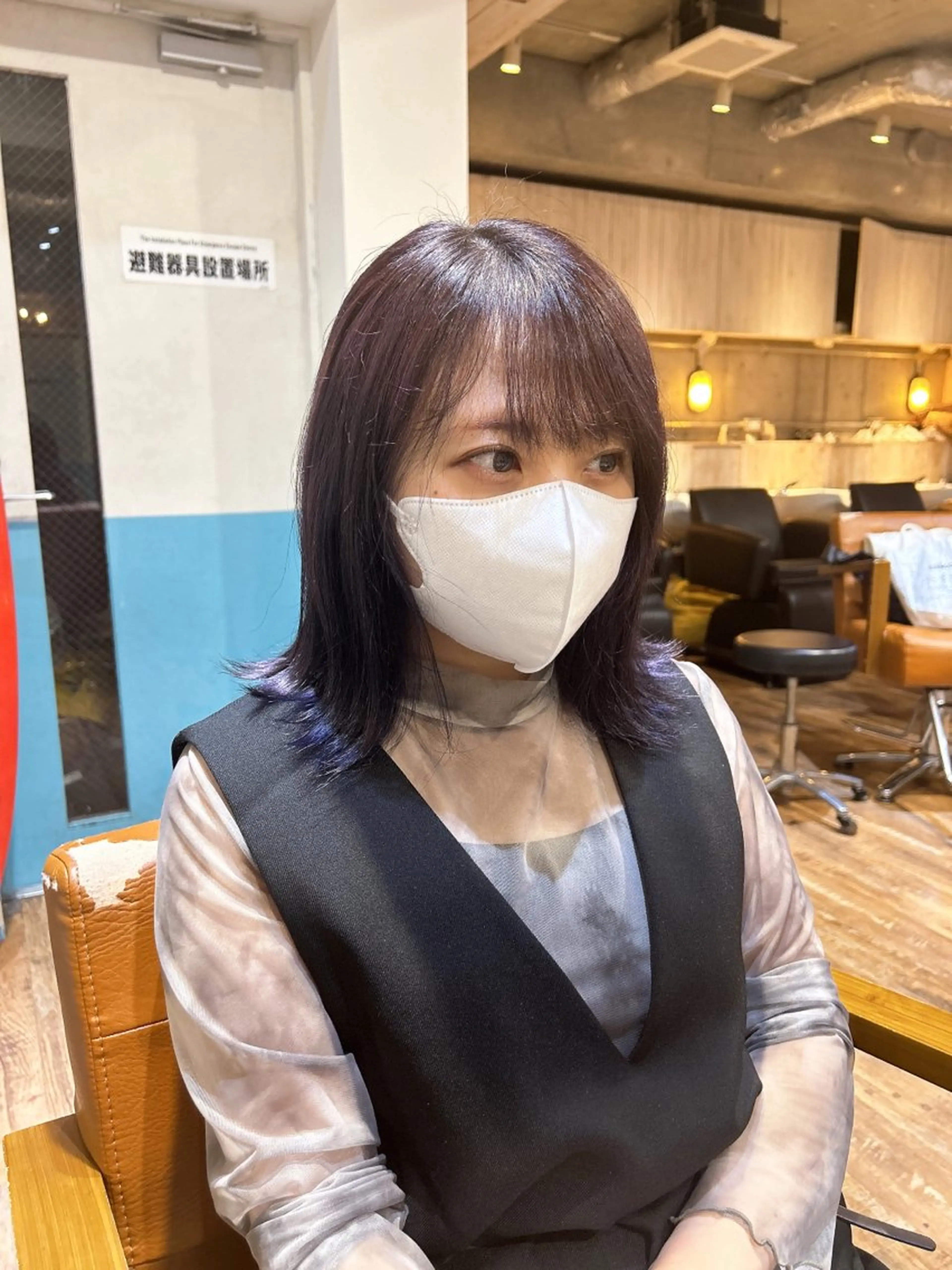 ミディアム カラー ヘアカラー トリートメント 🎨デザイン🥇 美髪・艶髪　日暮千敬のヘアスタイル