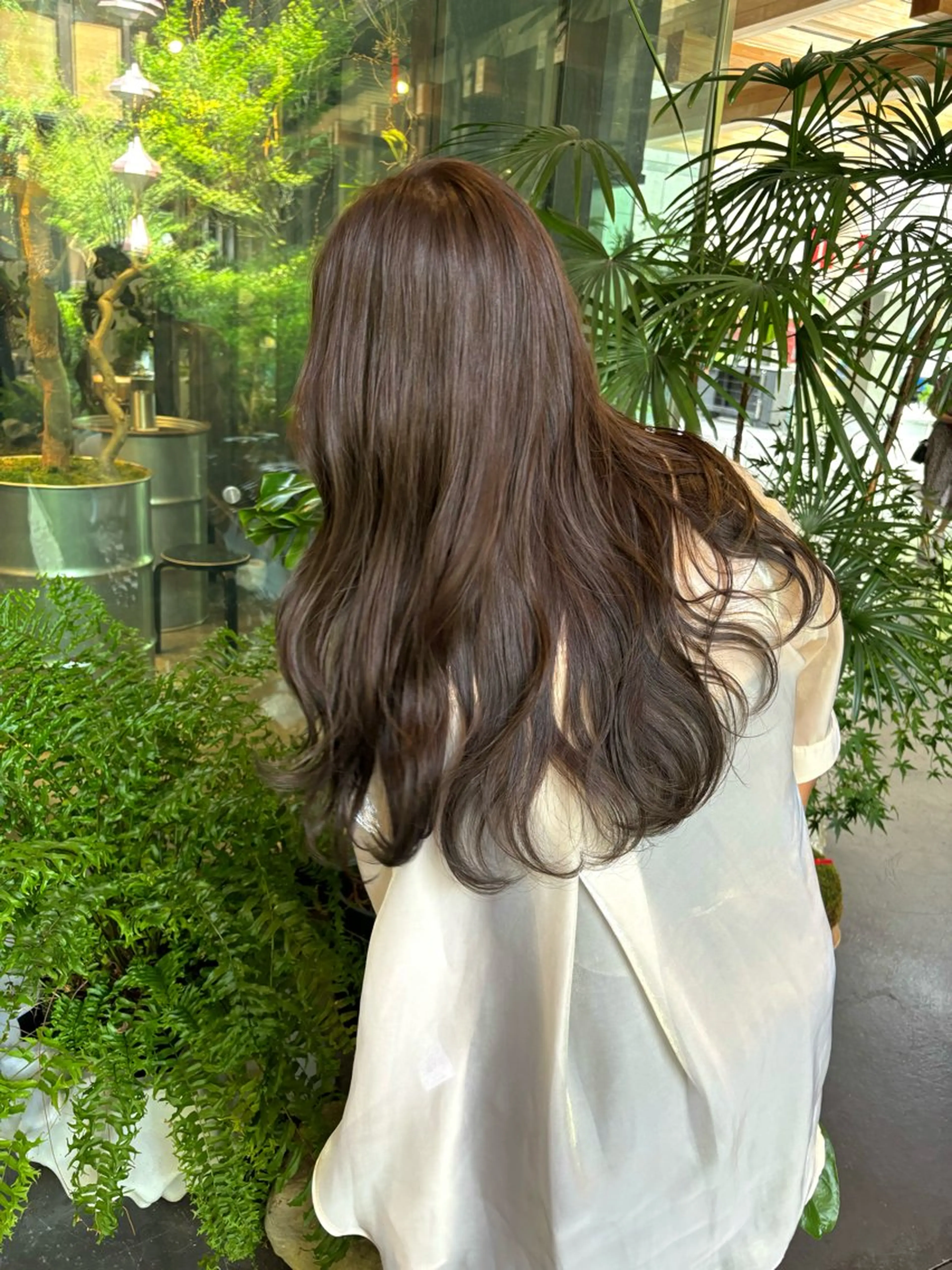 セミロング カット ヘアカラー トリートメント レイヤーカット riToのヘアスタイル