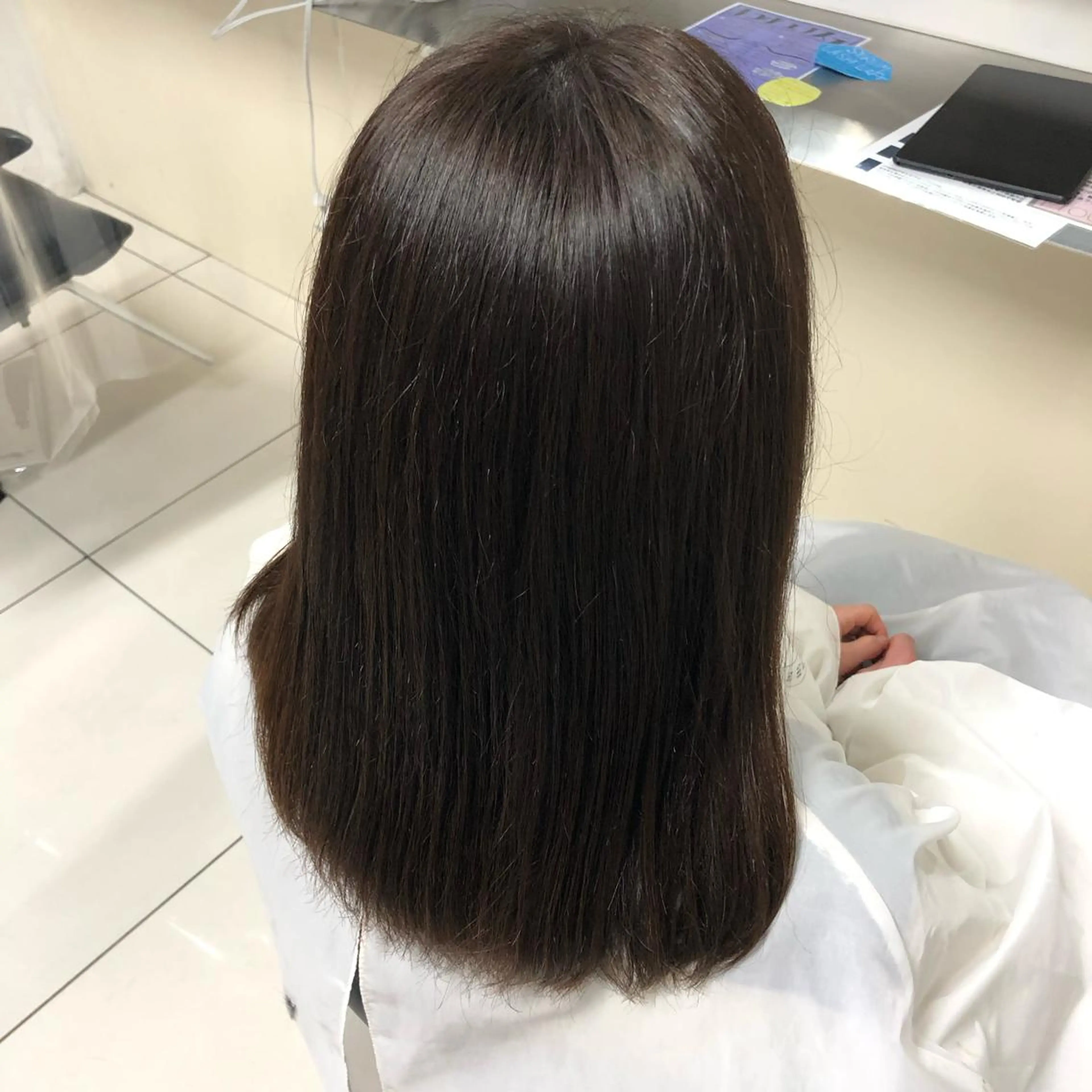 セミロング カラー まつ毛/アイブロウ /髪質改善カラーのヘアスタイル
