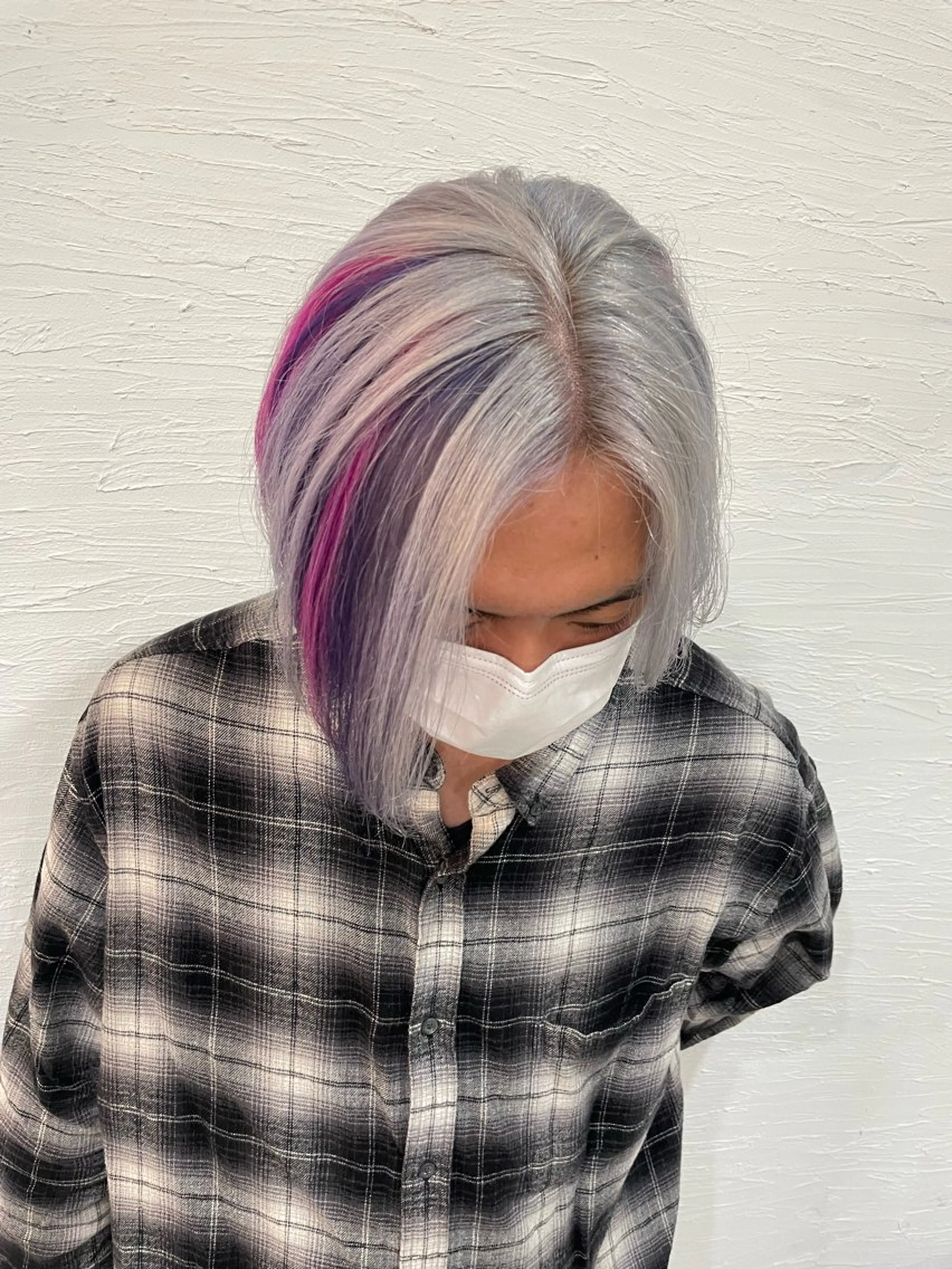 ショート カラー メンズ inqまい/名古屋駅 🦋ブリーチカラーのヘアスタイル