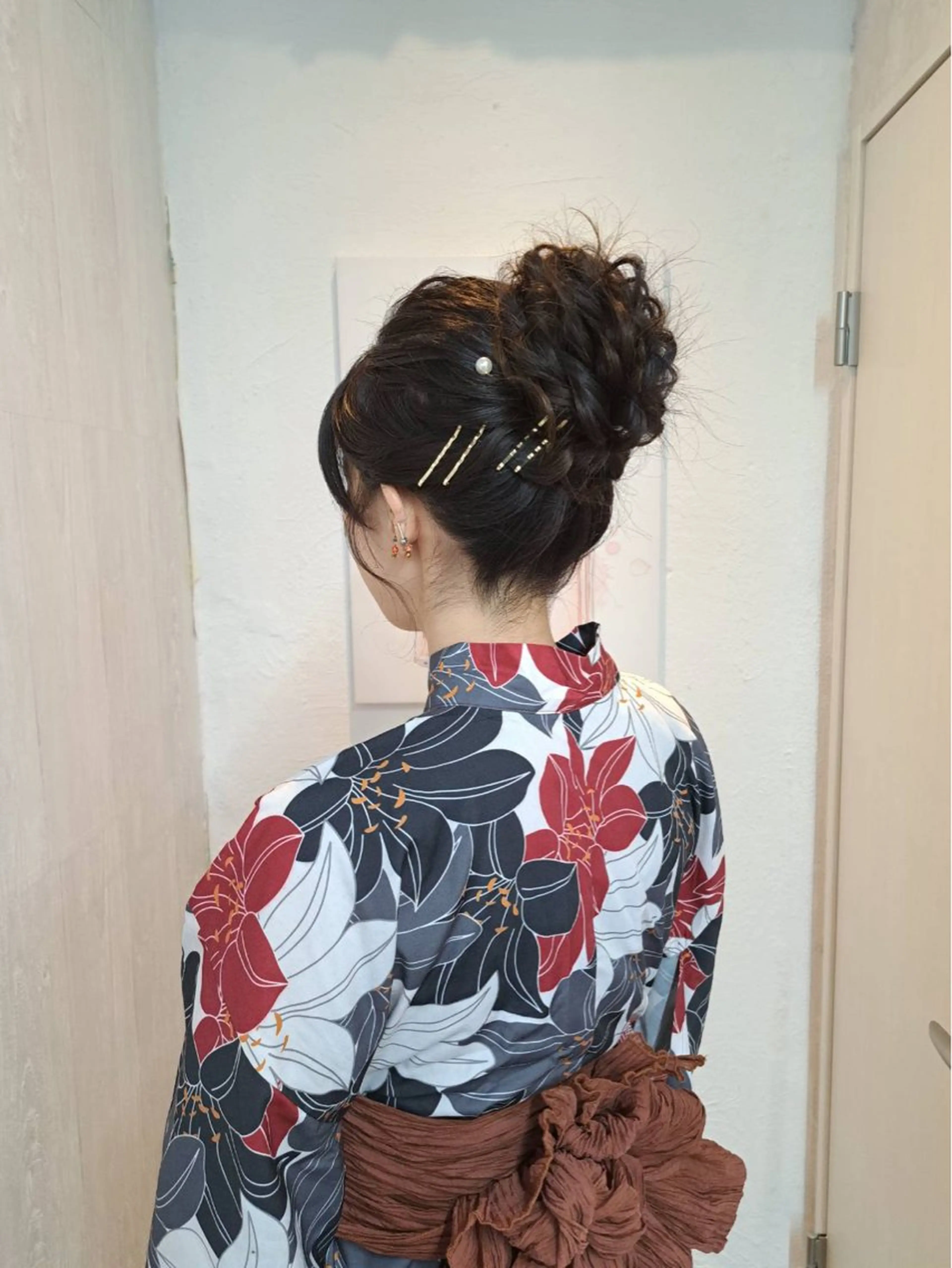 ヘアアレンジ 着付け GLOSS 心斎橋 山上のヘアスタイル