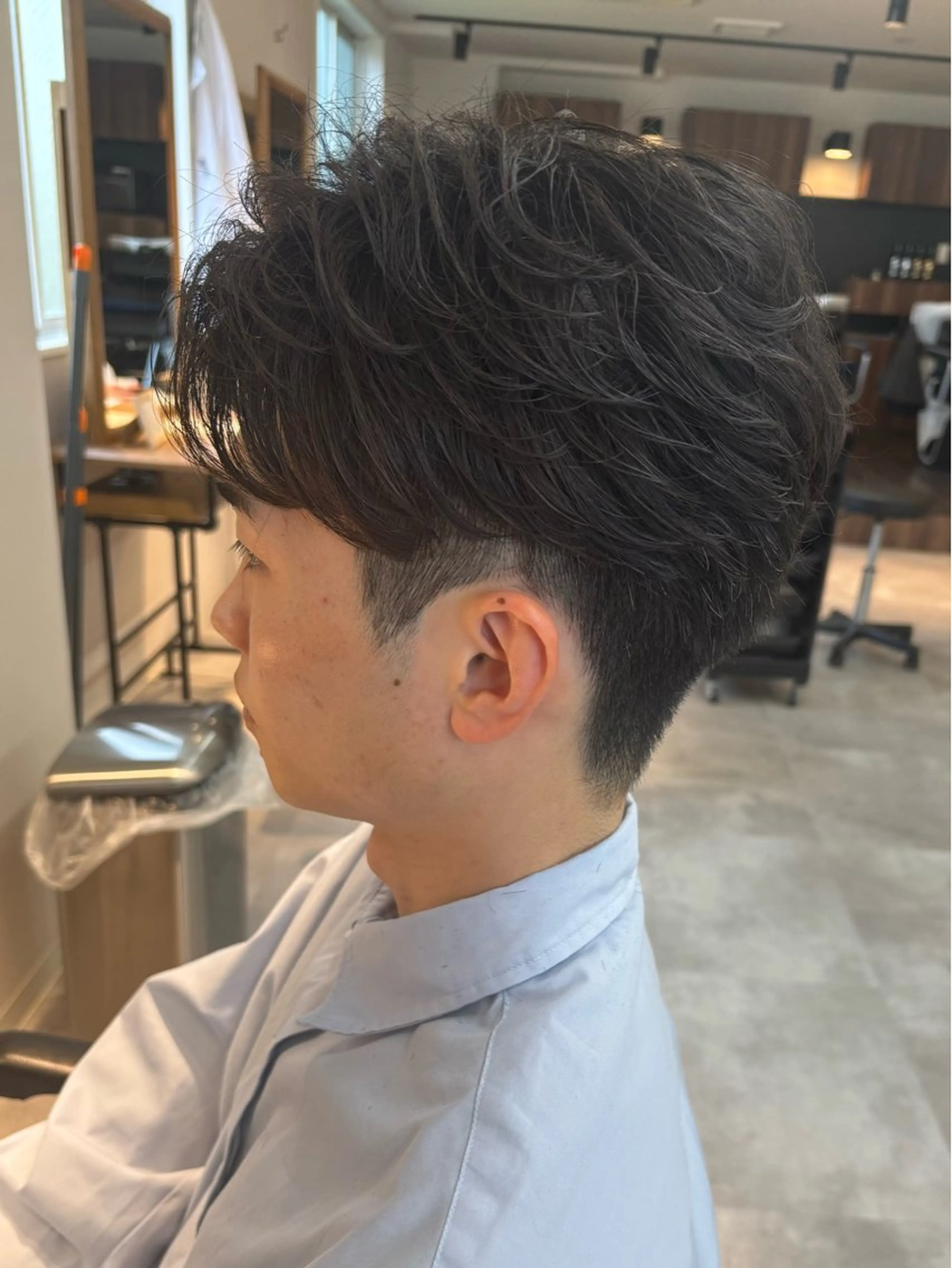 パーマ メンズ フェザーパーマ メンズパーマ カット パーマ 保立/メンズカット 千葉駅フェザーパーマのヘアスタイル