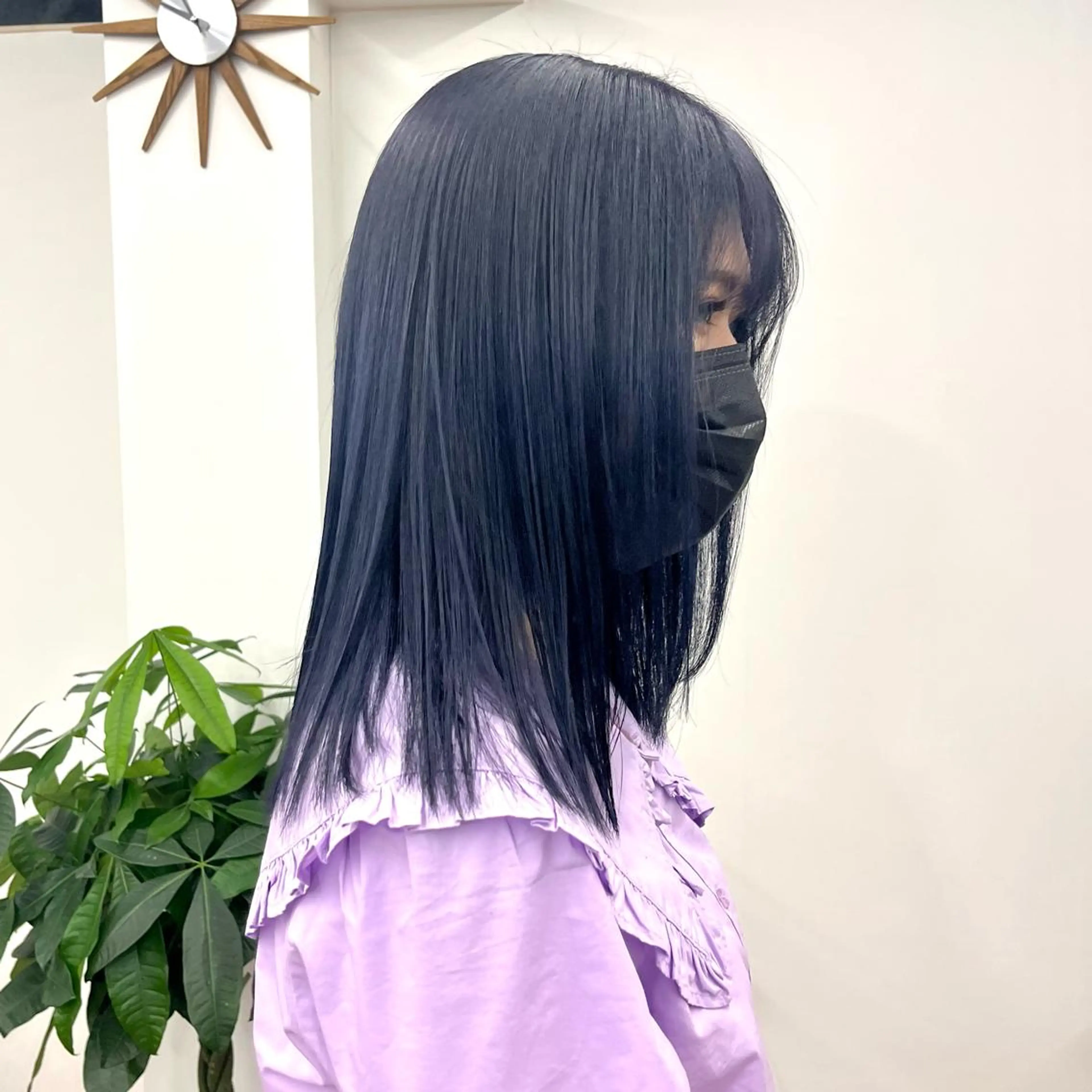 セミロング カラー ヘアアレンジ ブルーカラー ブルーバイオレット ネイビーカラー バイオレットカラー 髪質改善 HIROKO / 透明感暖色カラー🎀のヘアスタイル