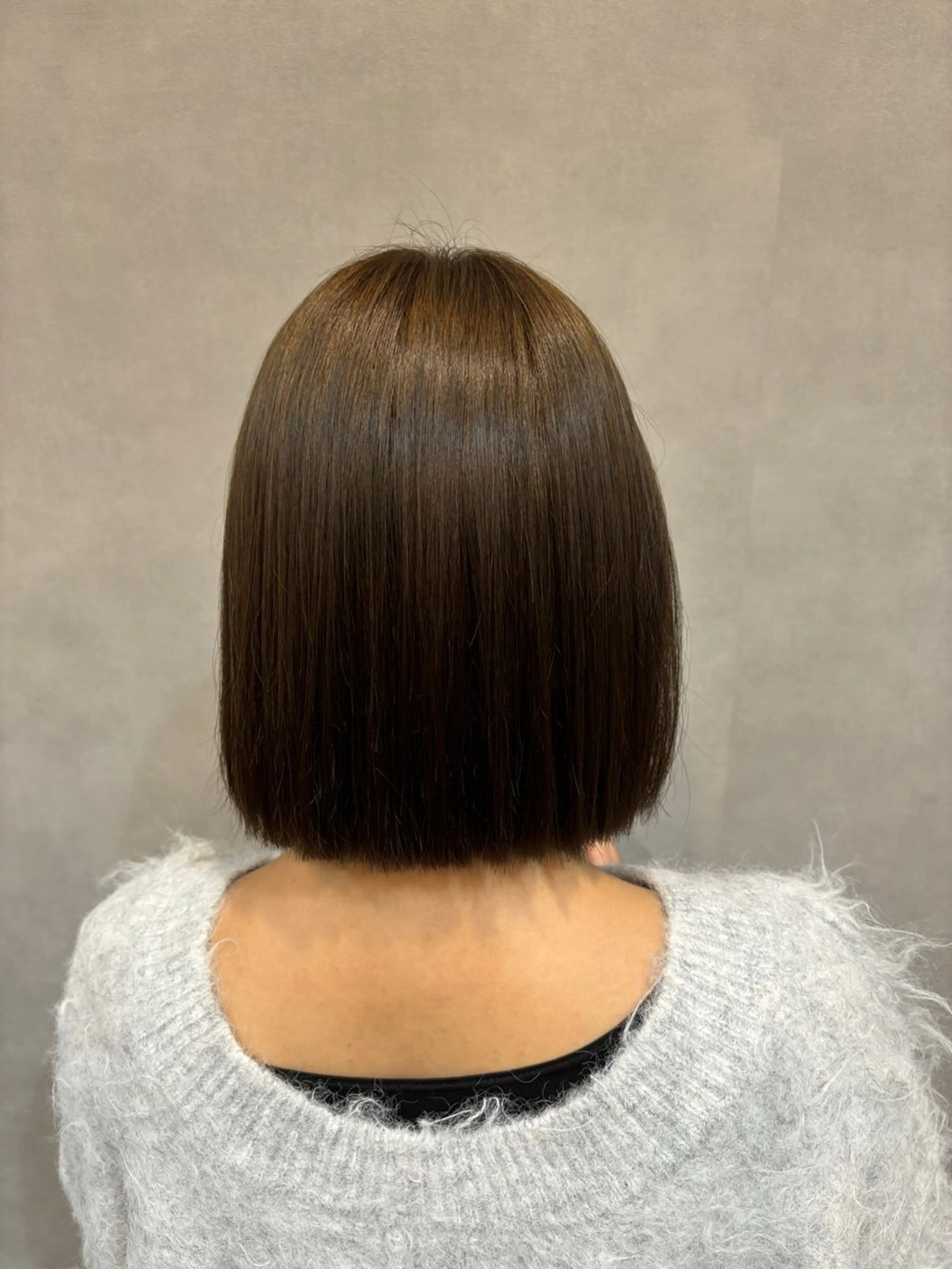 ショート カラー ブラウンカラー オリーブブラウン 水野 志保のヘアスタイル