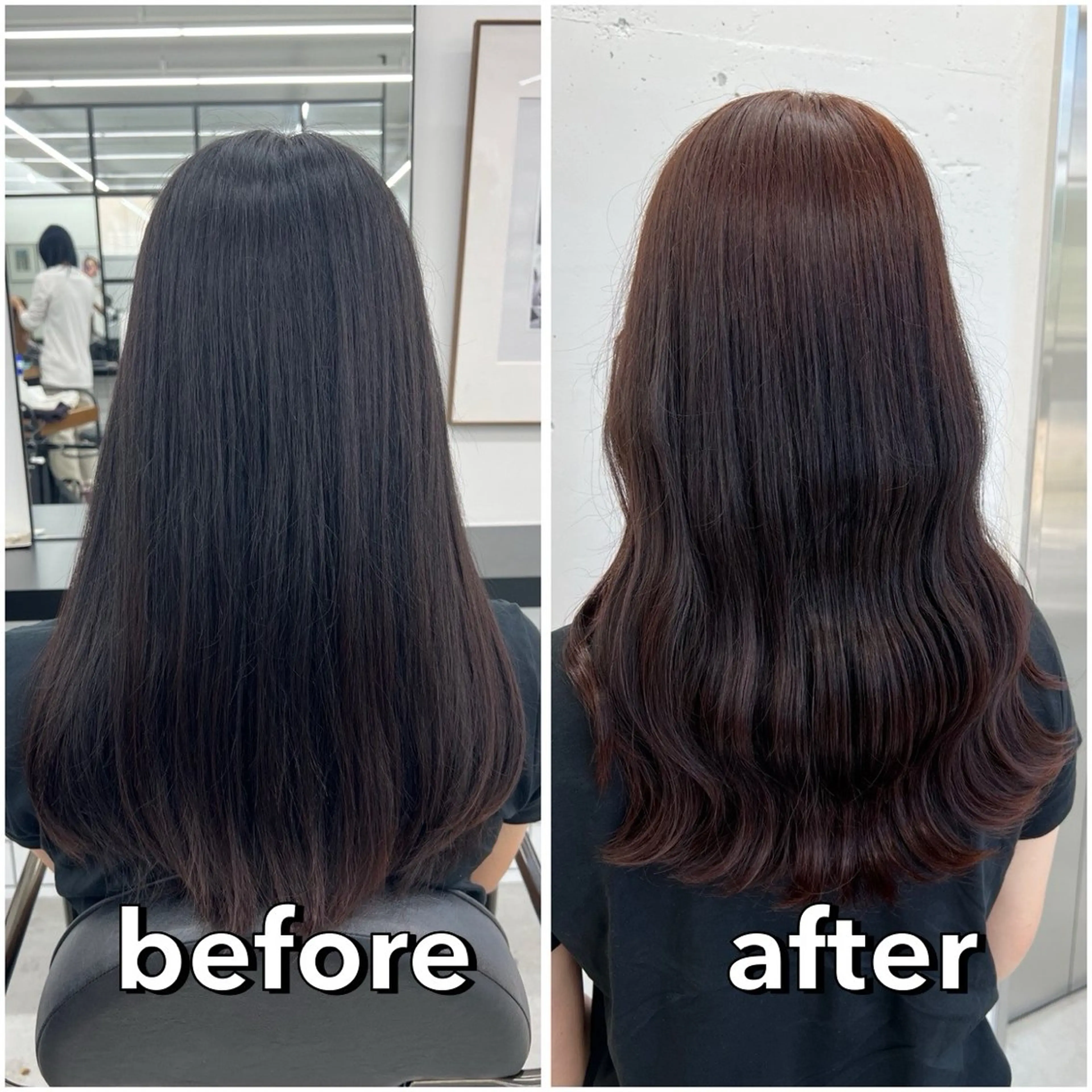 セミロング カラー ブラウンカラー ヘアカラー トリートメント あすか JILLSTUDIOのヘアスタイル