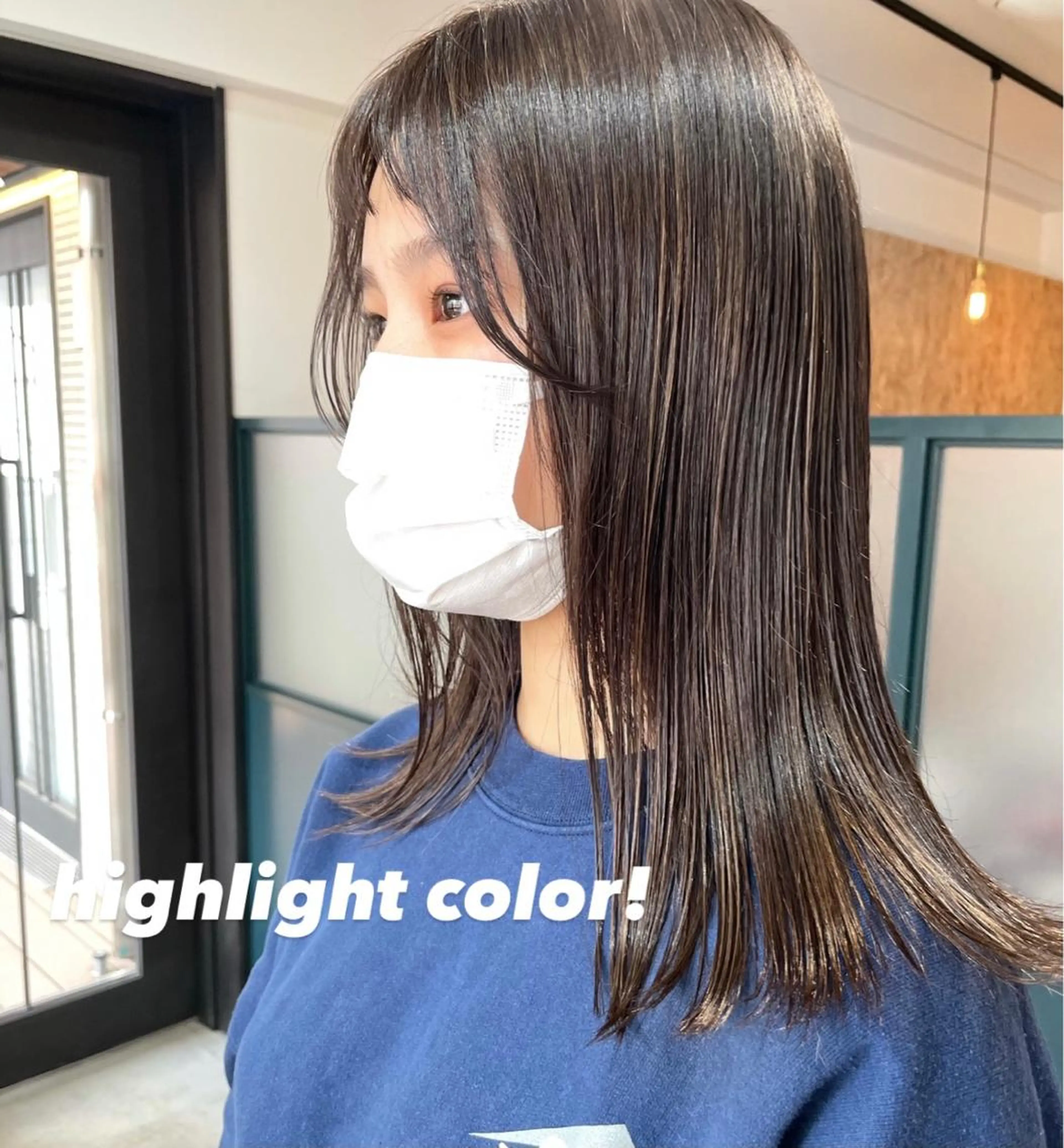 セミロング カラー パーマ ヘアアレンジ ネイル マツエク・マツパ グレージュ ハイライトカラー ハイライト トレンド眉🌈✨ arisaの眉毛・アイブロウイメージ