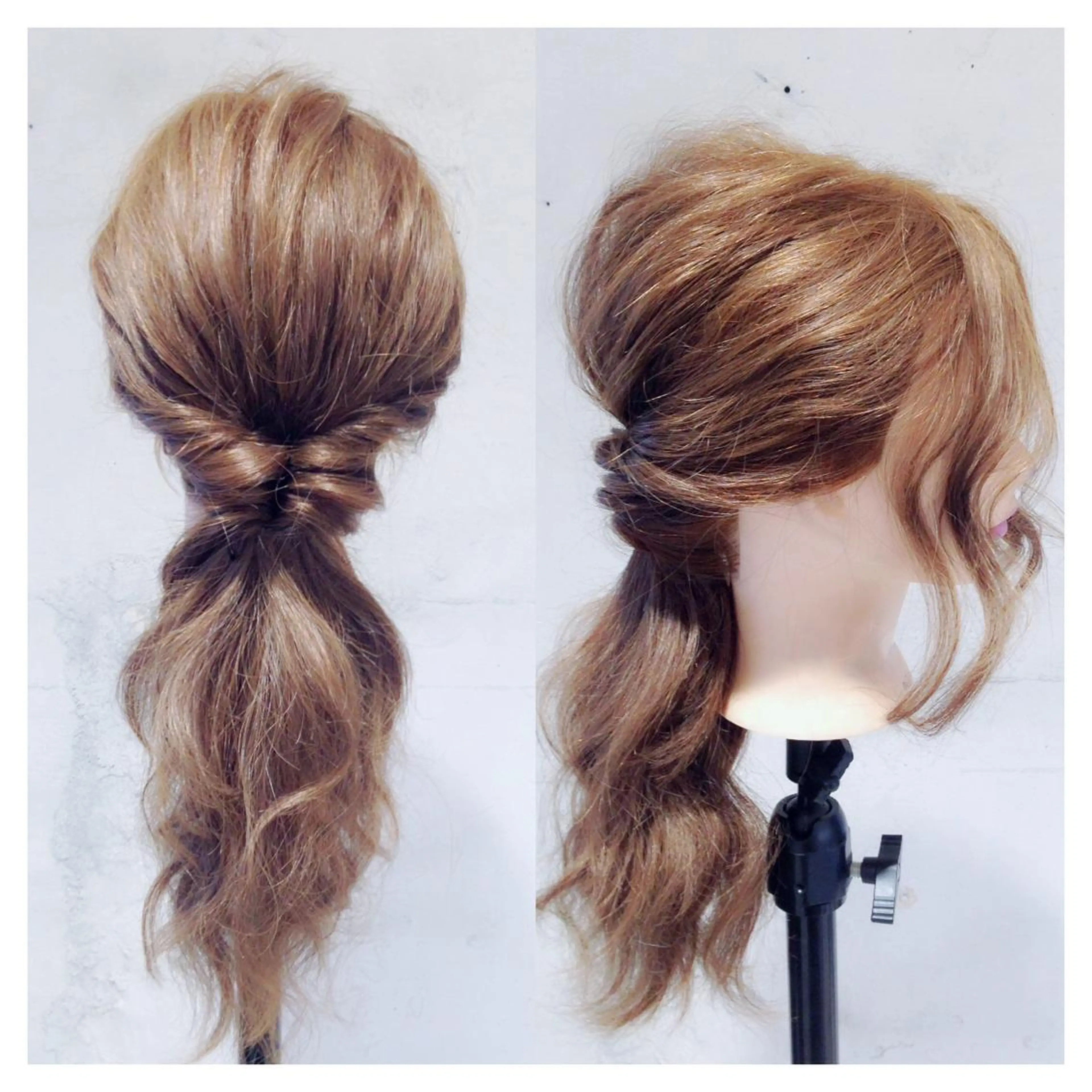 セミロング ロング ヘアアレンジ アオガミ （前髪顔周りカット）のヘアスタイル