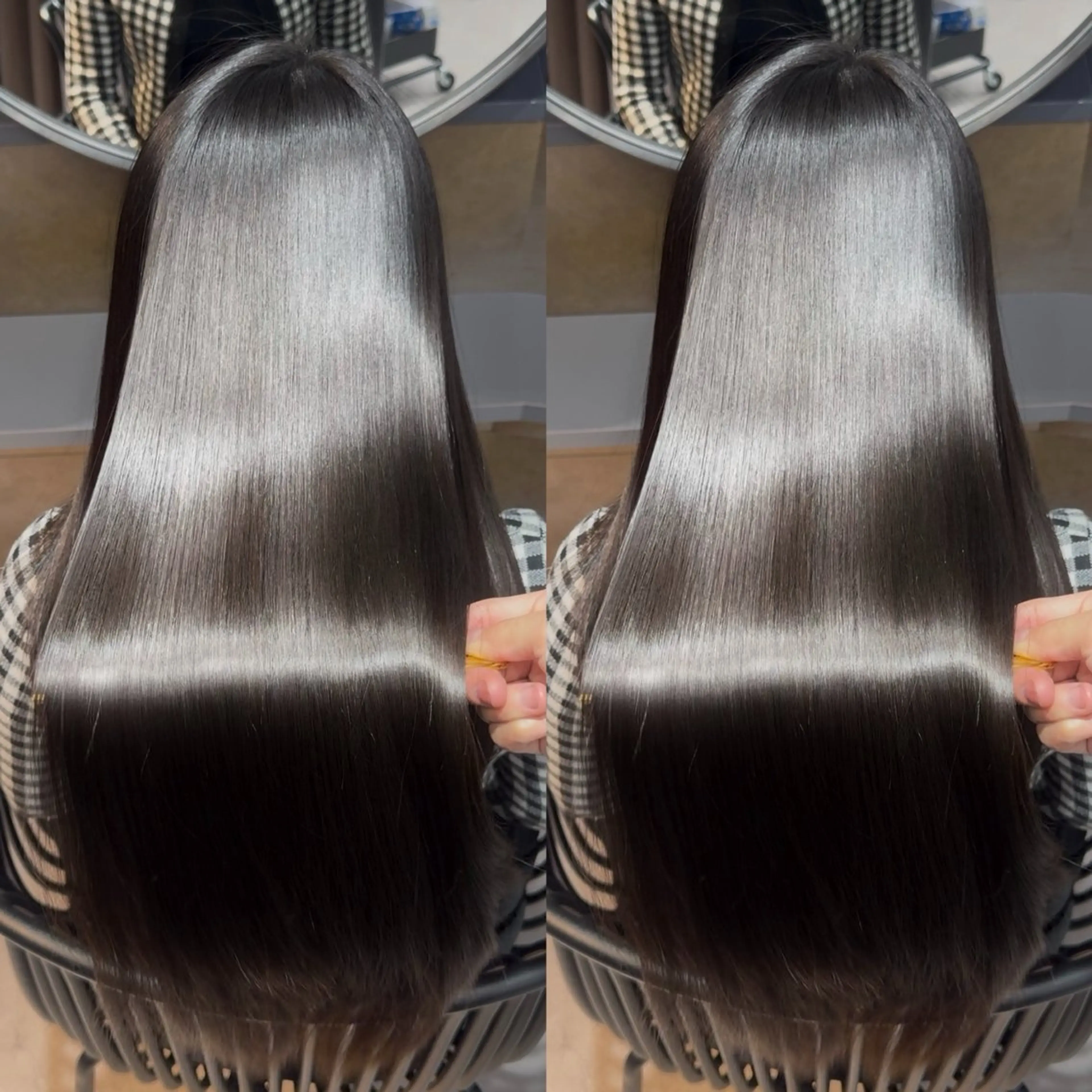 ロング カラー ブリーチ 髪質改善 縮毛矯正 トリートメント カット ヘアカラー トリートメント 髪質改善女性支持率 Ｎｏ．1💍yasuのヘアスタイル