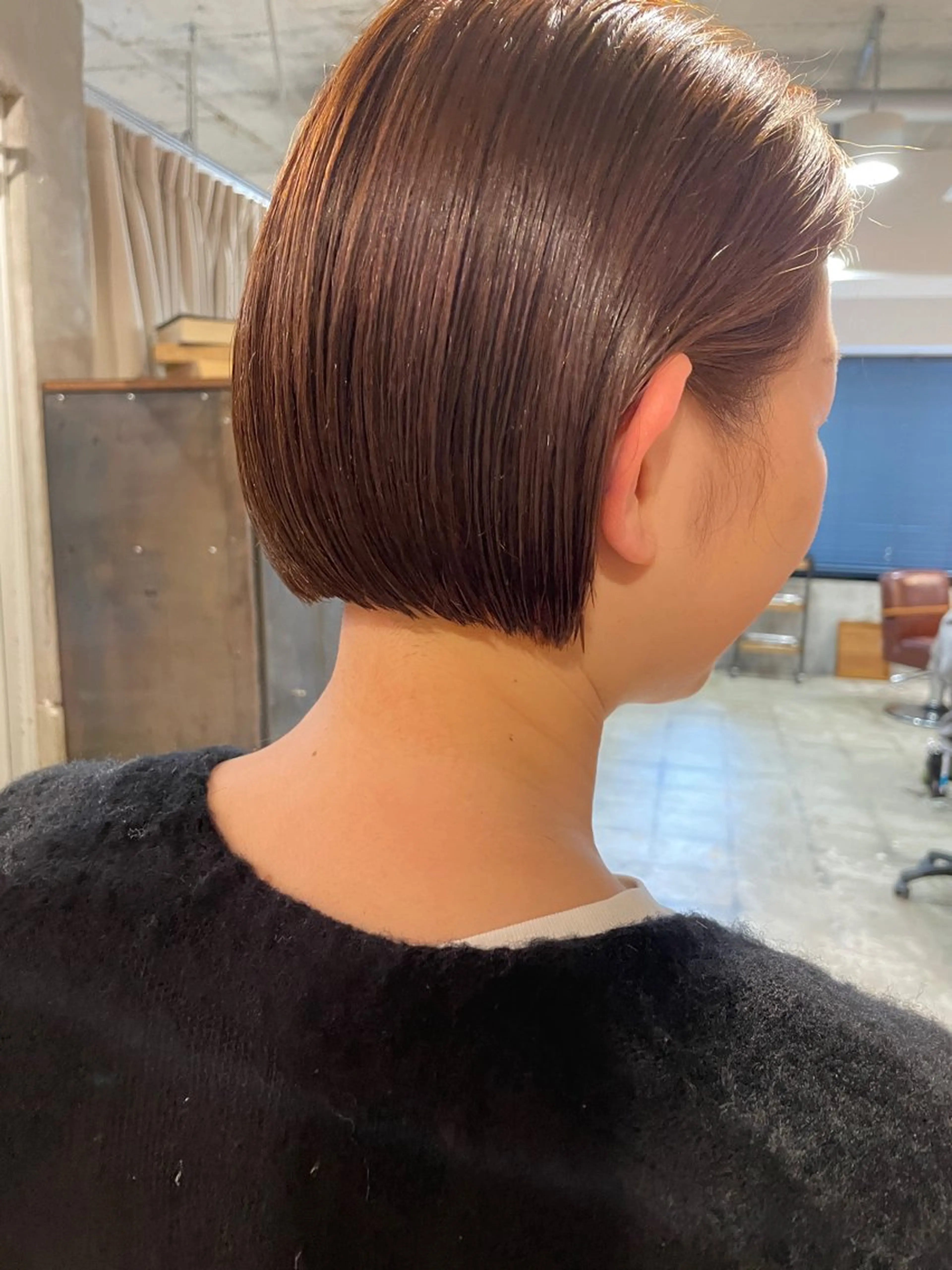 ショート カラー ボブ カット ヘアカラー トリートメント さの あやねのヘアスタイル