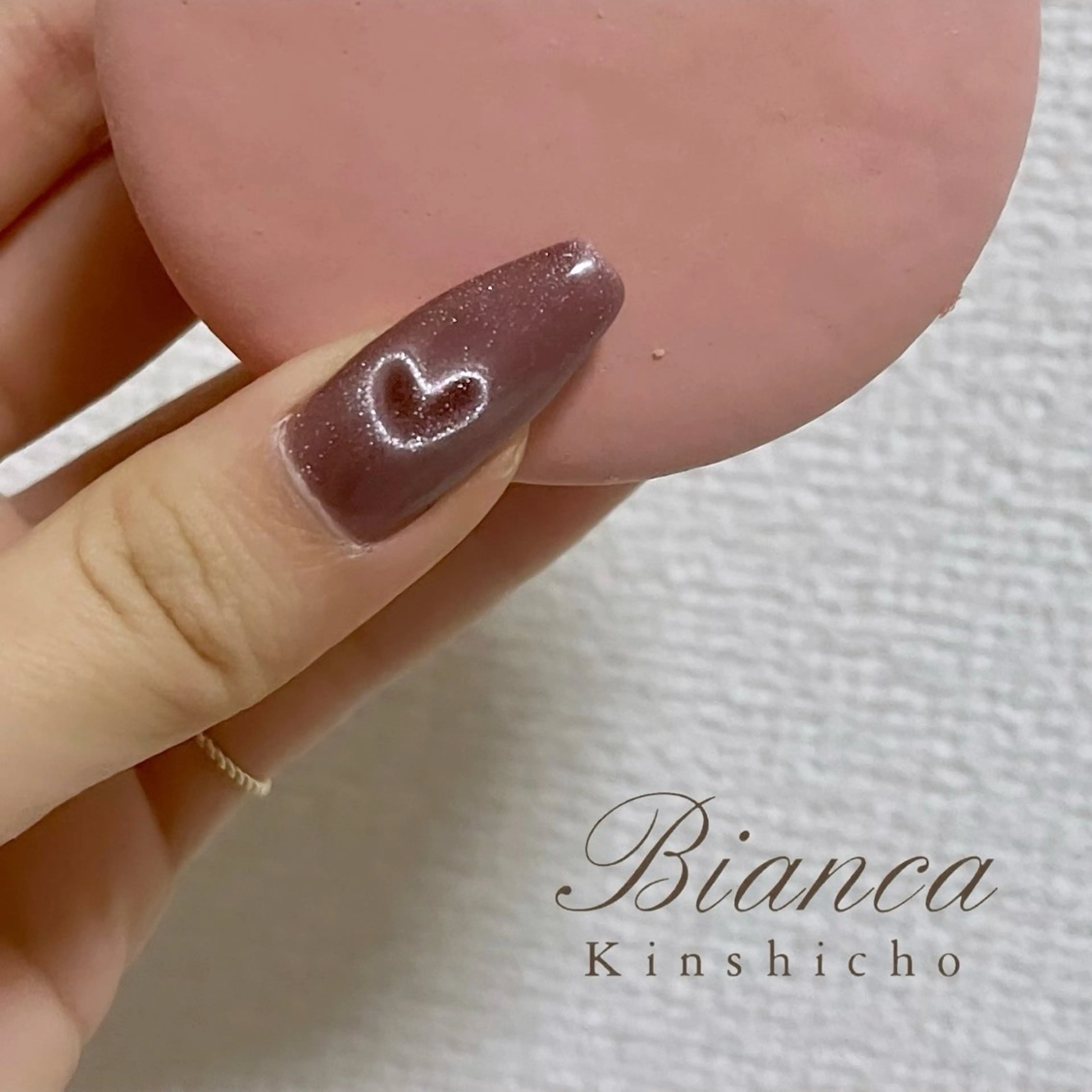 ネイル ハート マグネットネイル One’Ness所属・One’Ness Nana🤍のネイルデザイン