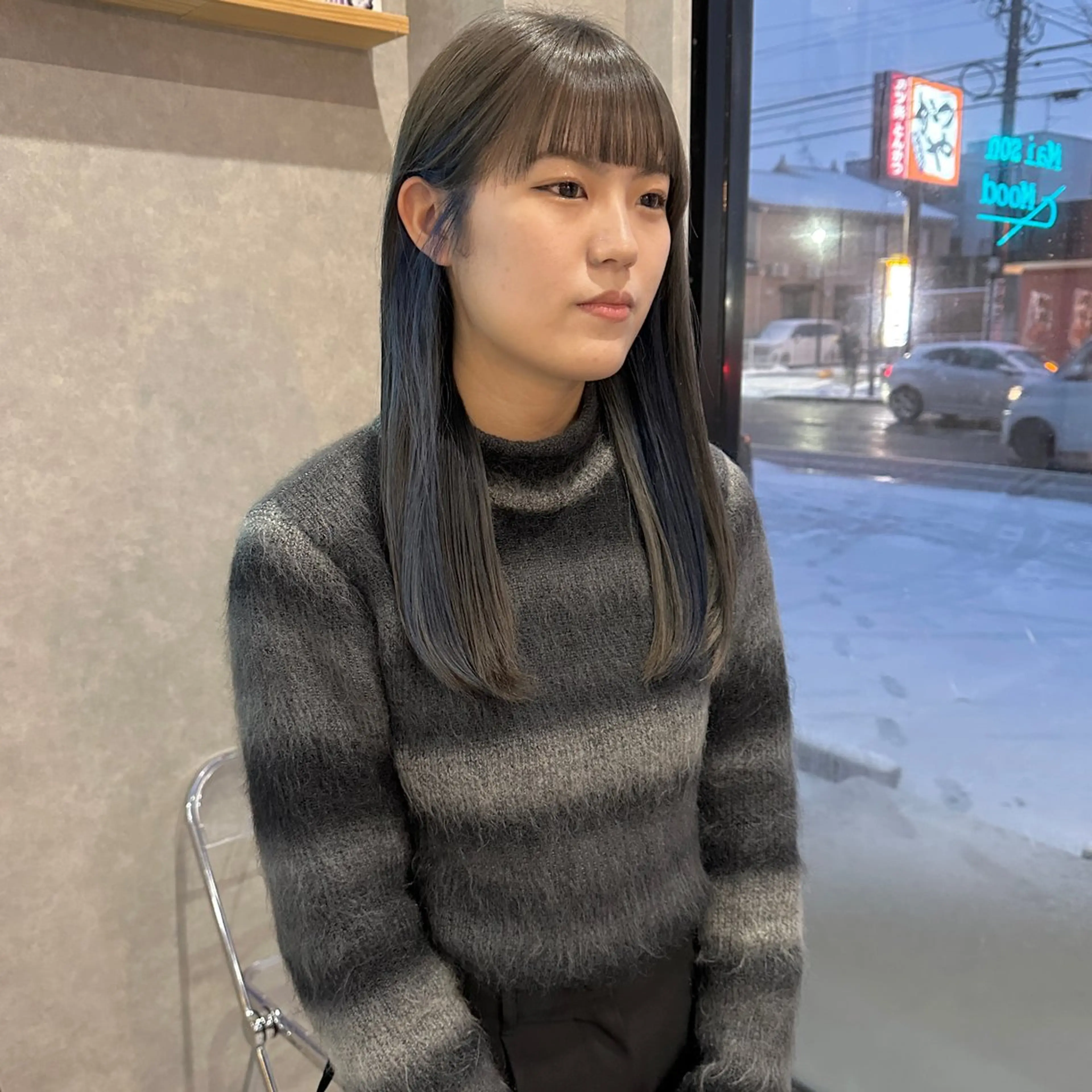 ロング カラー カット ヘアカラー はちすか るかのヘアスタイル