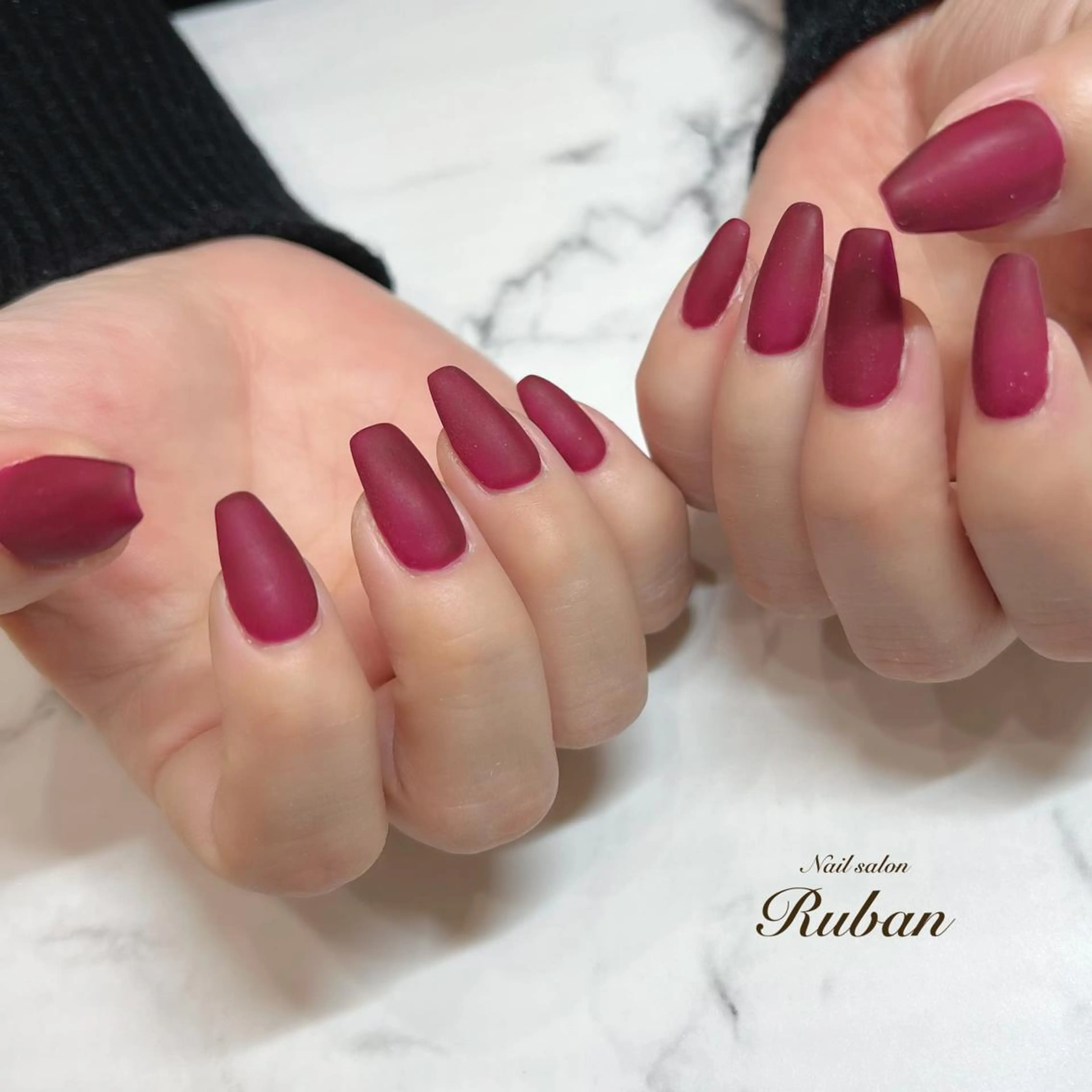 ネイル マットネイル ワンカラーネイル Nail salon Ruban所属・Nail salon Rubanのネイルデザイン