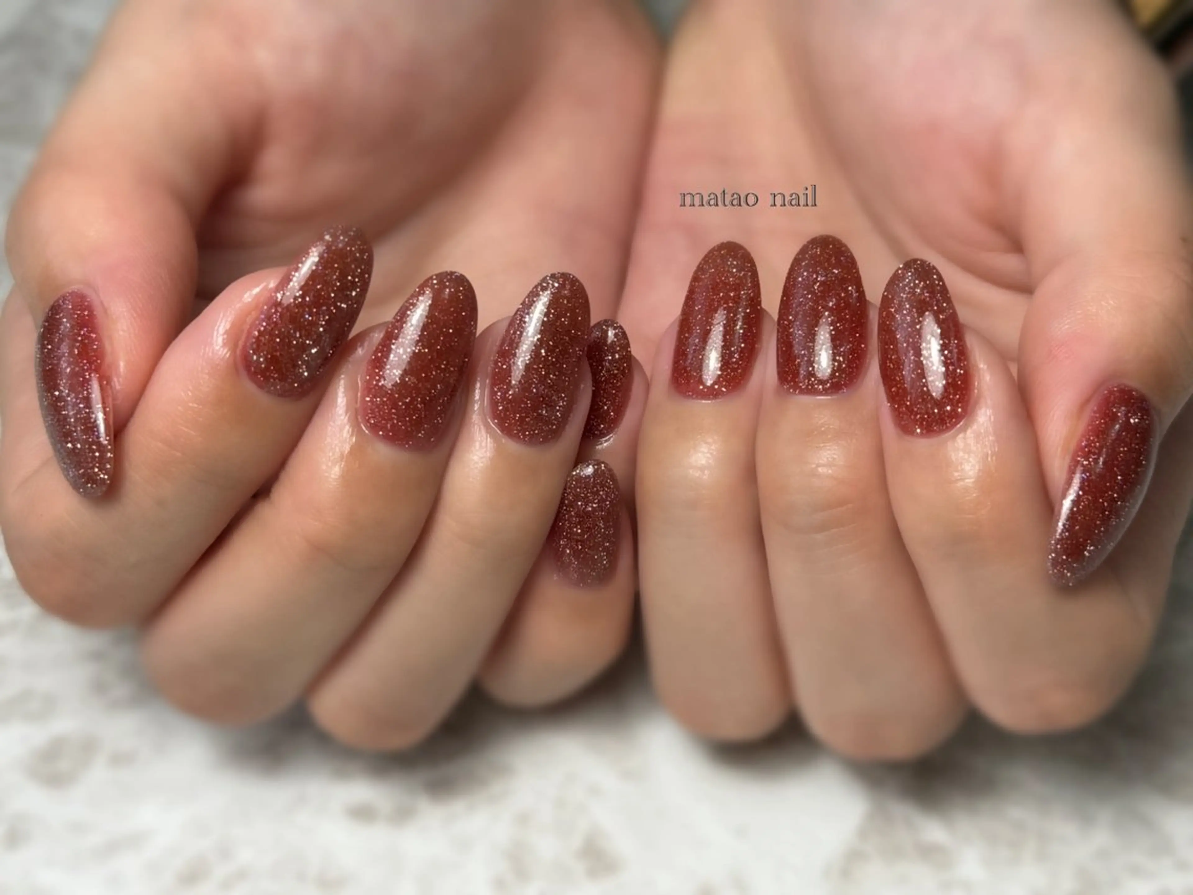 ネイル フラッシュネイル ワンカラーネイル matao nailのネイルデザイン