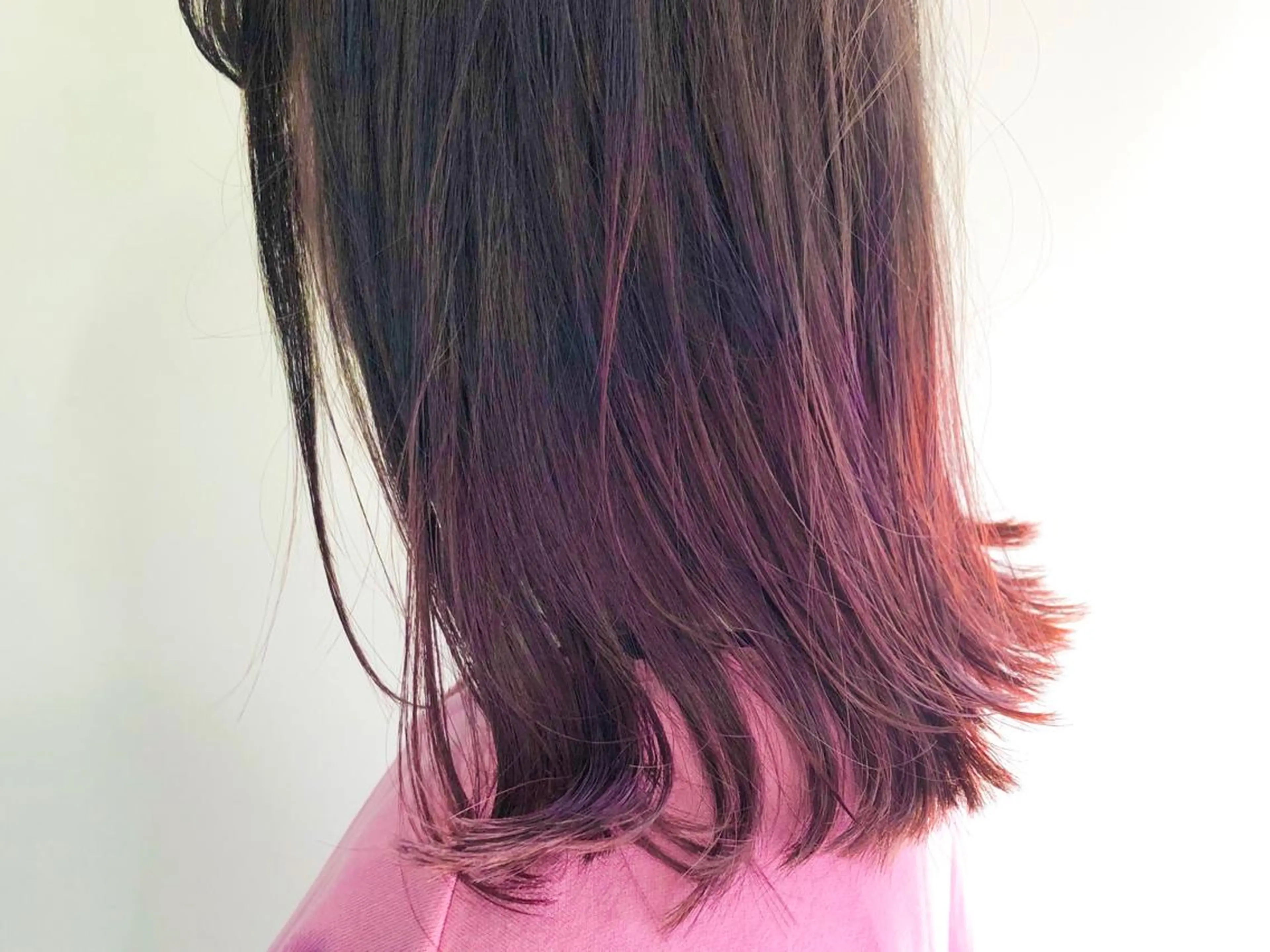 ミディアム カラー アッシュ グラデーションカラー ピンクカラー _WHITE高槻所属・_WHITE高槻店 yusukeのヘアスタイル