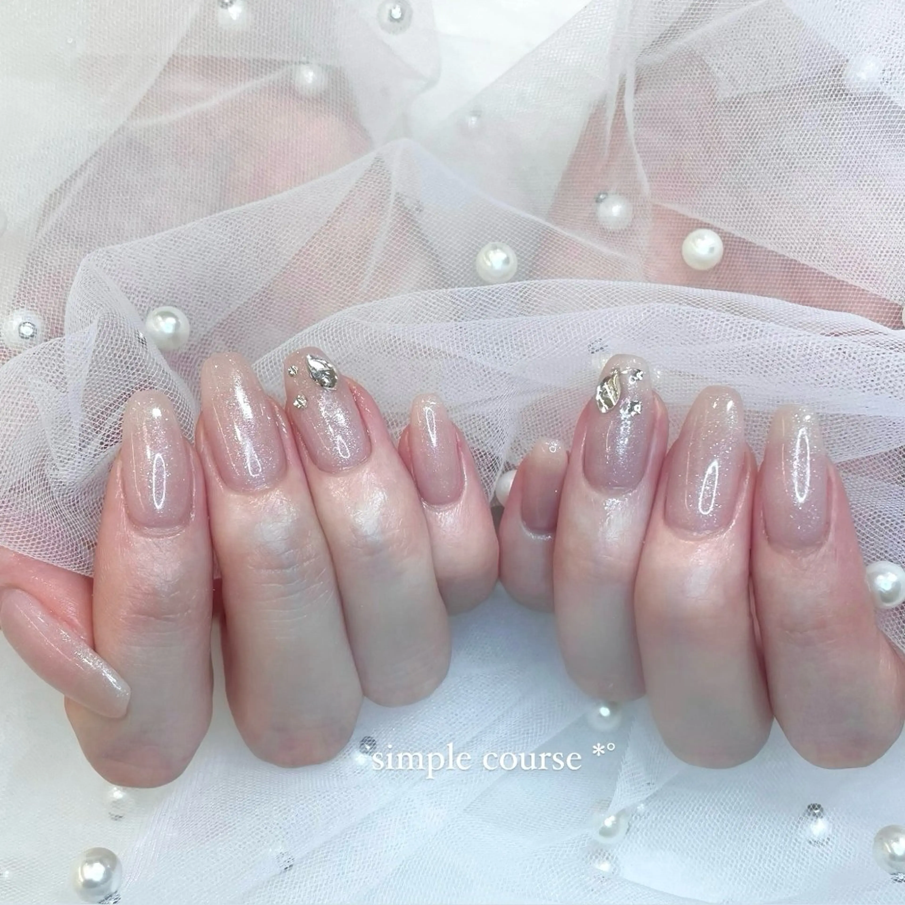 ネイル シンプルネイル ハンドネイル Tsuki🌙/渋谷 /パラジェルのネイルデザイン